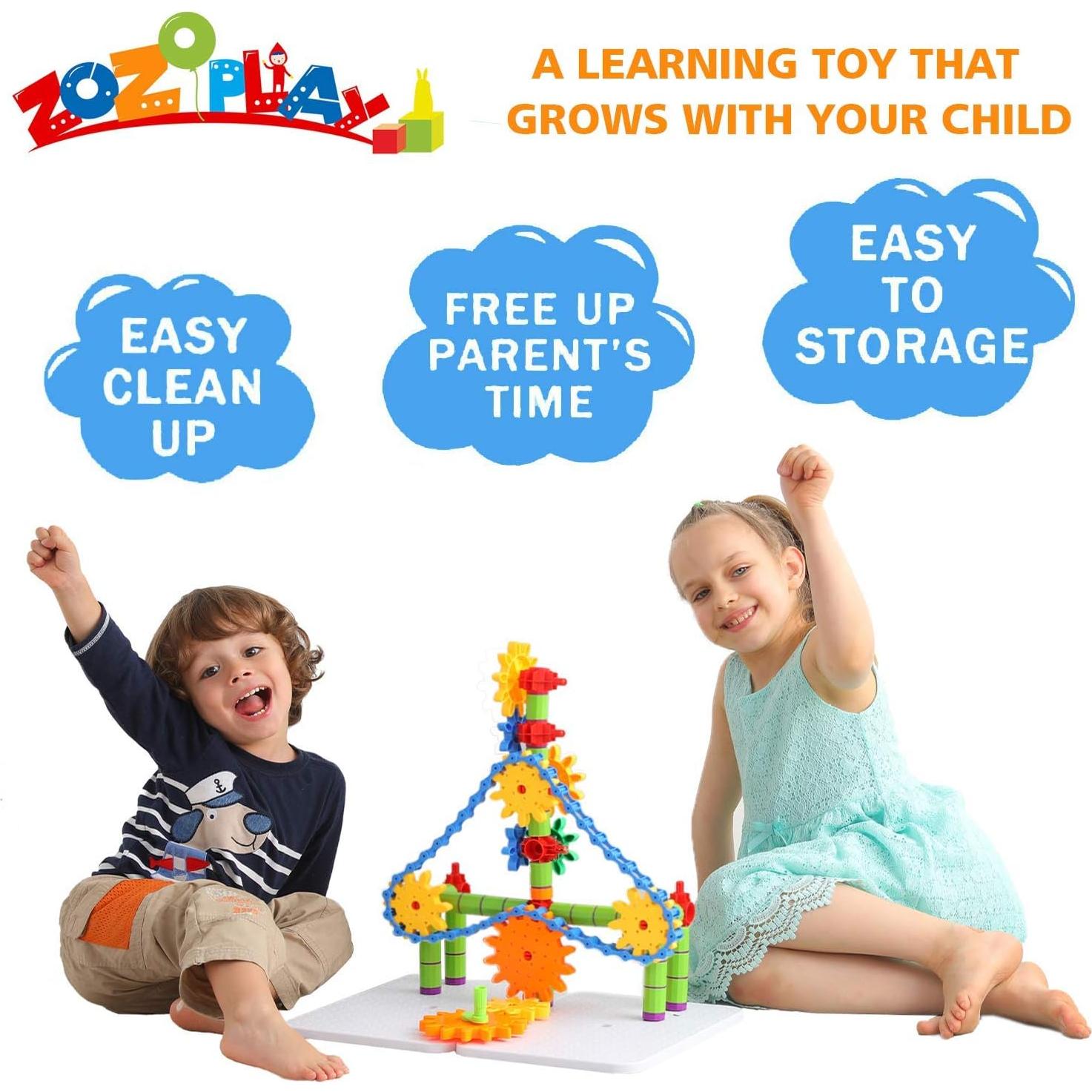 Juguete de Aprendizaje STEM ZoZoplay - 170 Piezas Engranajes