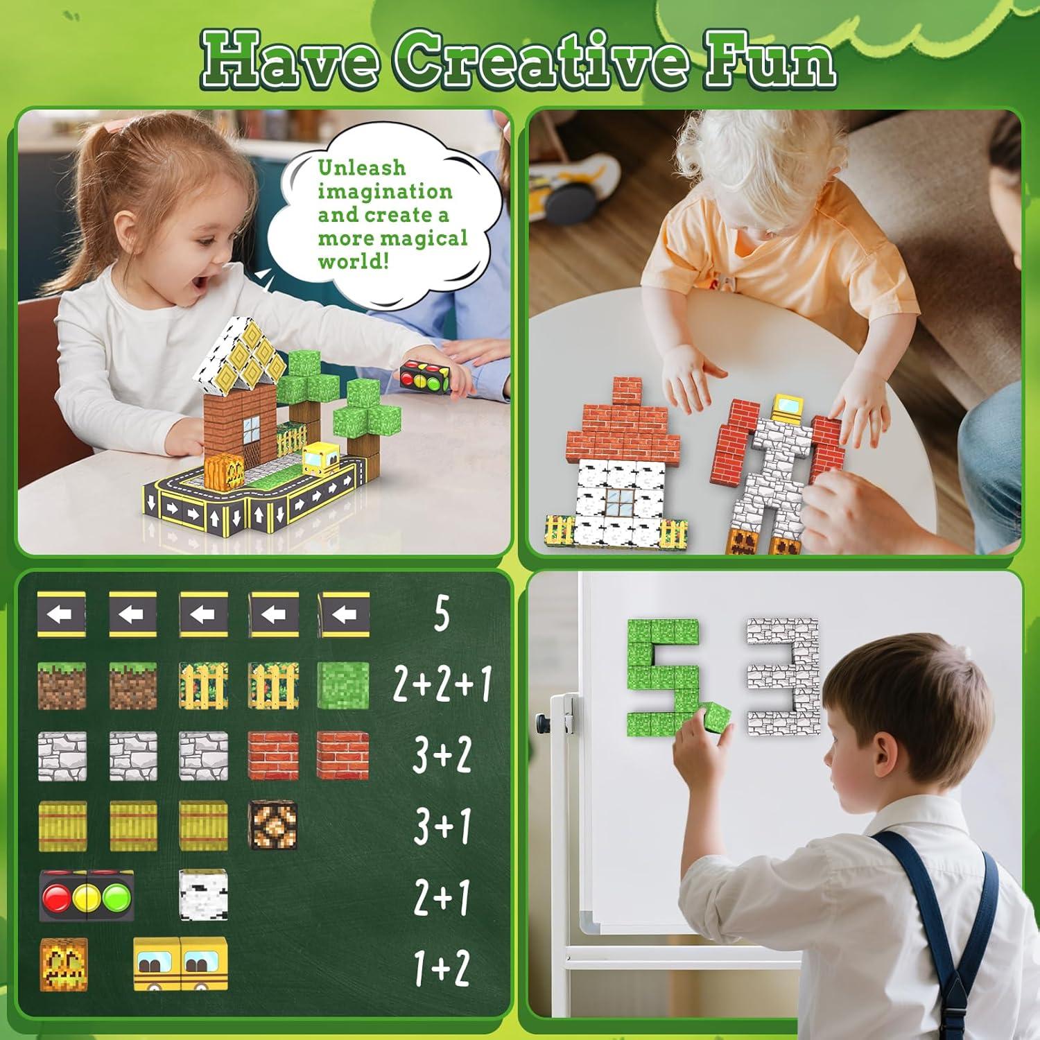 Bloques Magnéticos 100PCS - Juguete Educativo STEM 3+ Años