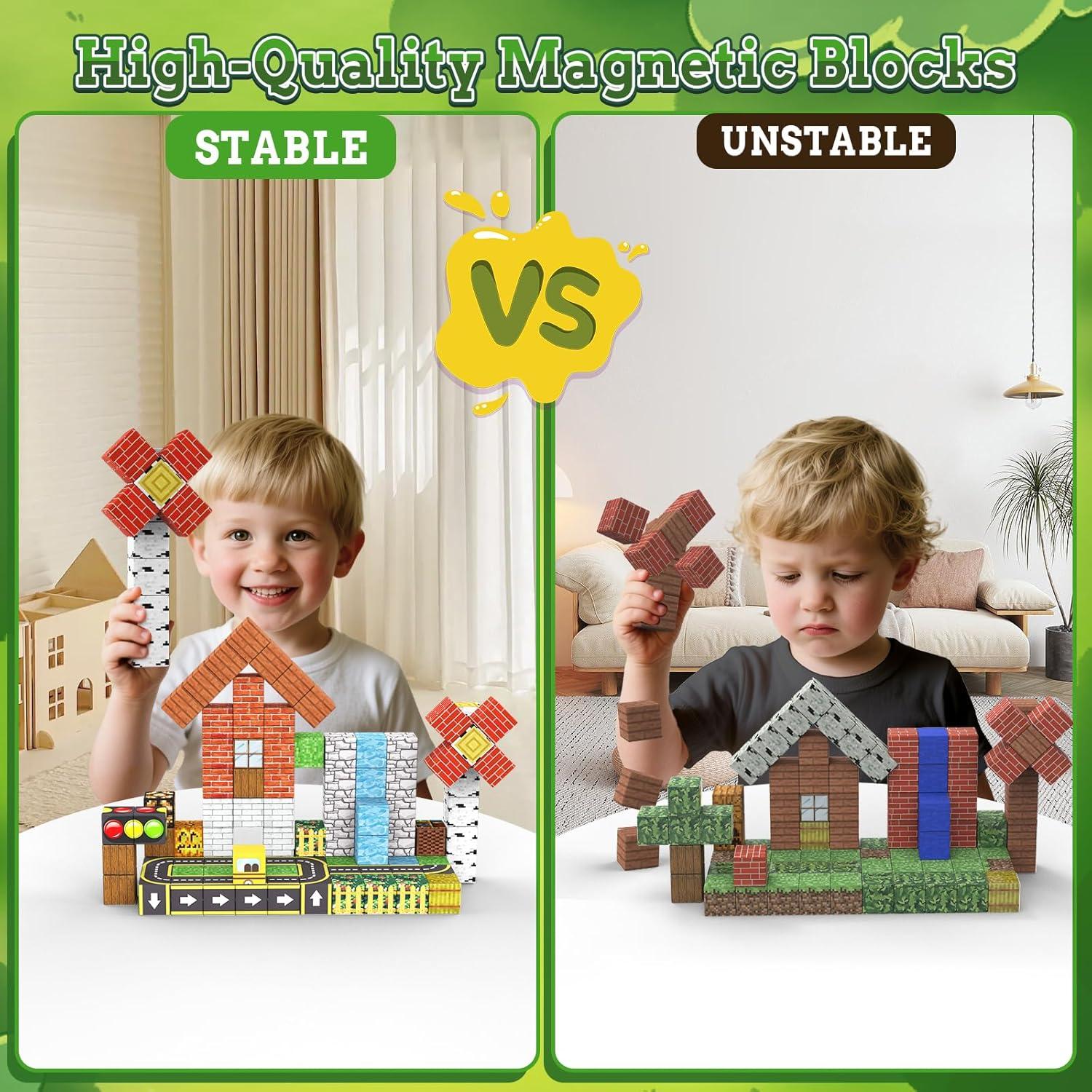 Bloques Magnéticos 100PCS - Juguete Educativo STEM 3+ Años