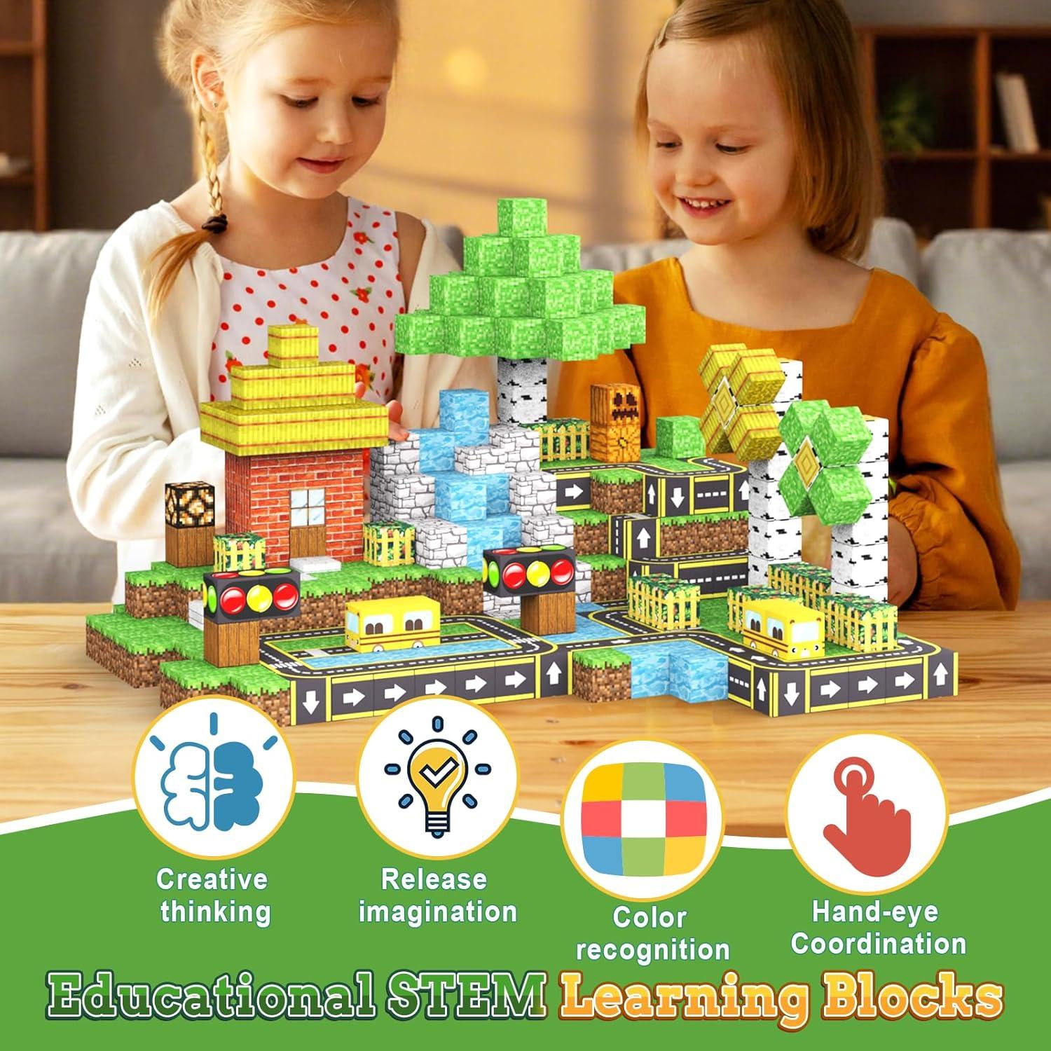 Bloques Magnéticos 100PCS - Juguete Educativo STEM 3+ Años