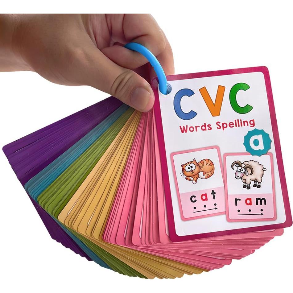 Tarjetas Didácticas CVC Lachilly 70 Palabras para Niños 3-10 Años