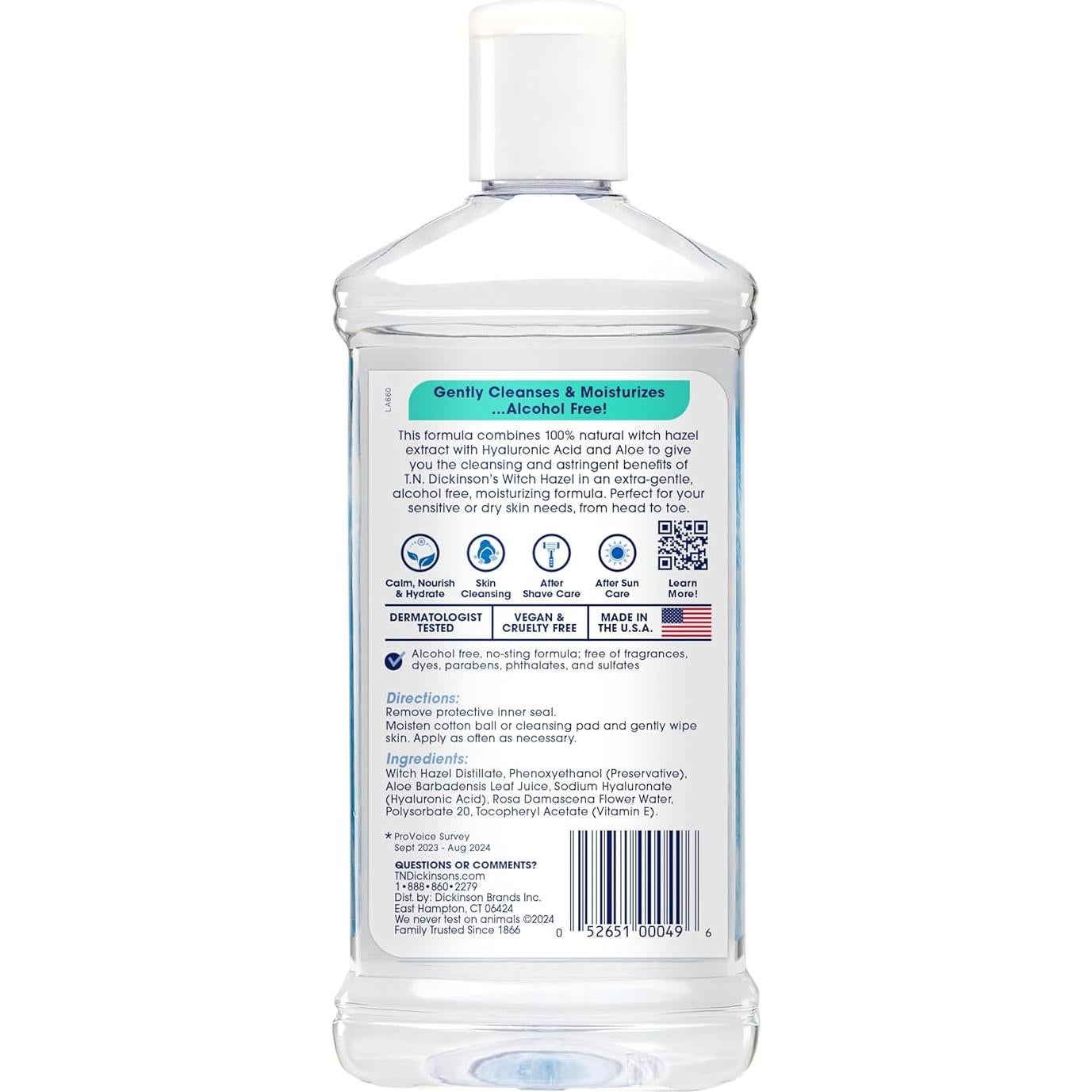 Astringente Hidratante Sin Alcohol T.N. Dickinson's 473 ml