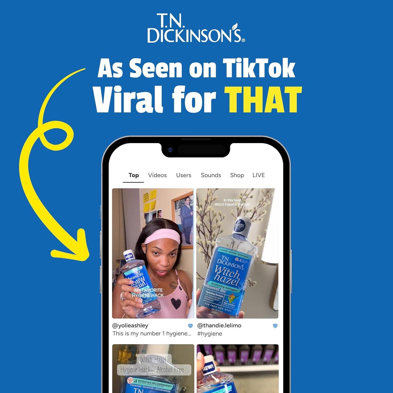 Astringente Hidratante Sin Alcohol T.N. Dickinson's 473 ml