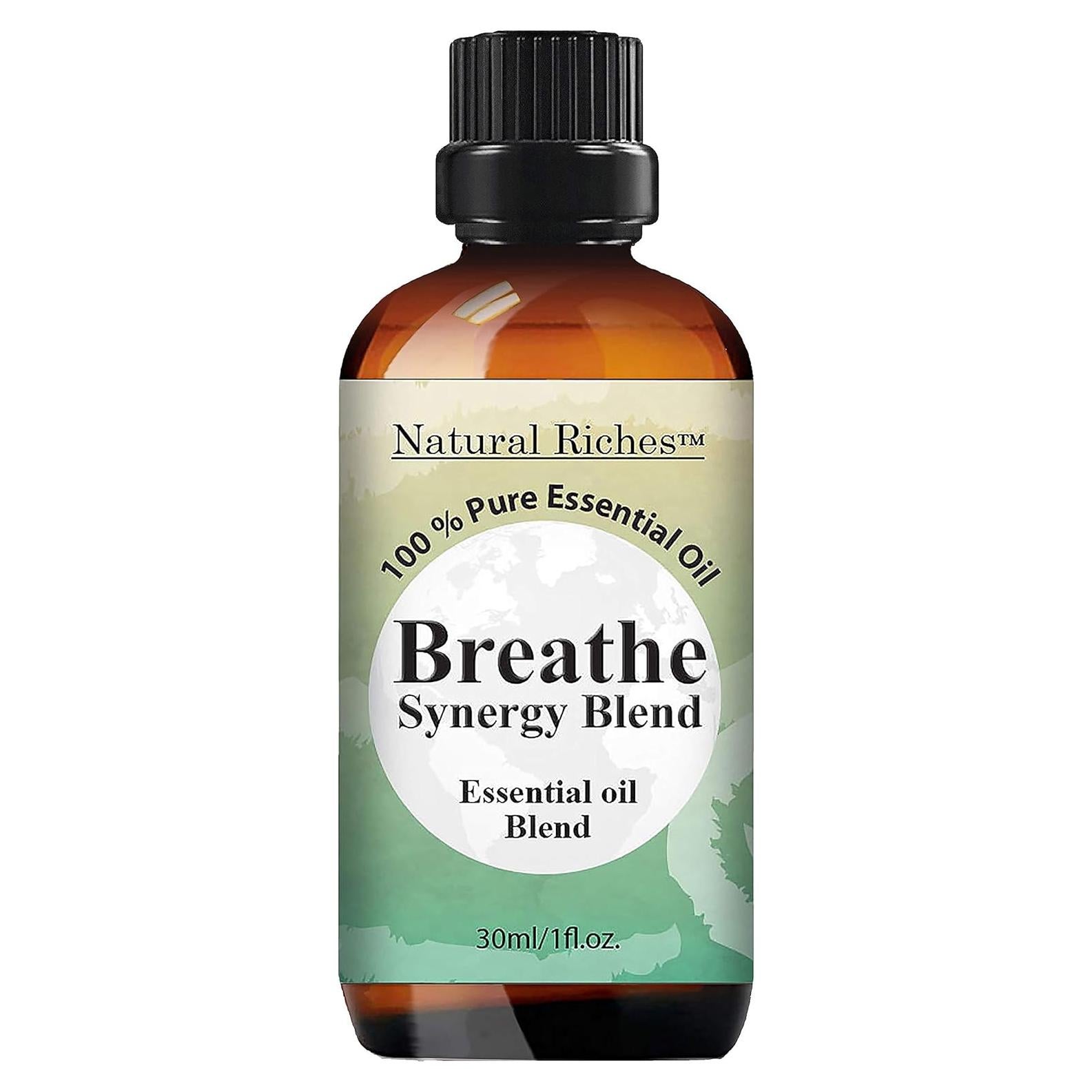Aceite Esencial Breathe Riquezas Naturales 30 ml - Menta, Eucalipto