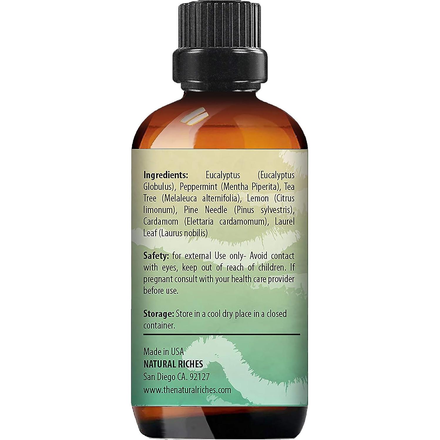 Aceite Esencial Breathe Riquezas Naturales 30 ml - Menta, Eucalipto