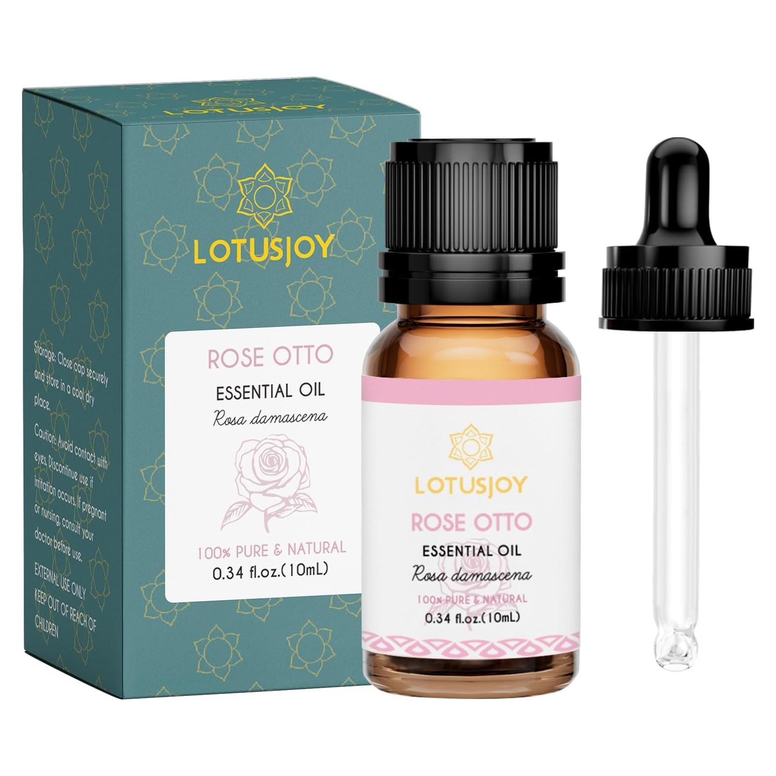 Aceite Esencial de Rosa Otto 10 ml - LOTUSJOY, Puro y Natural