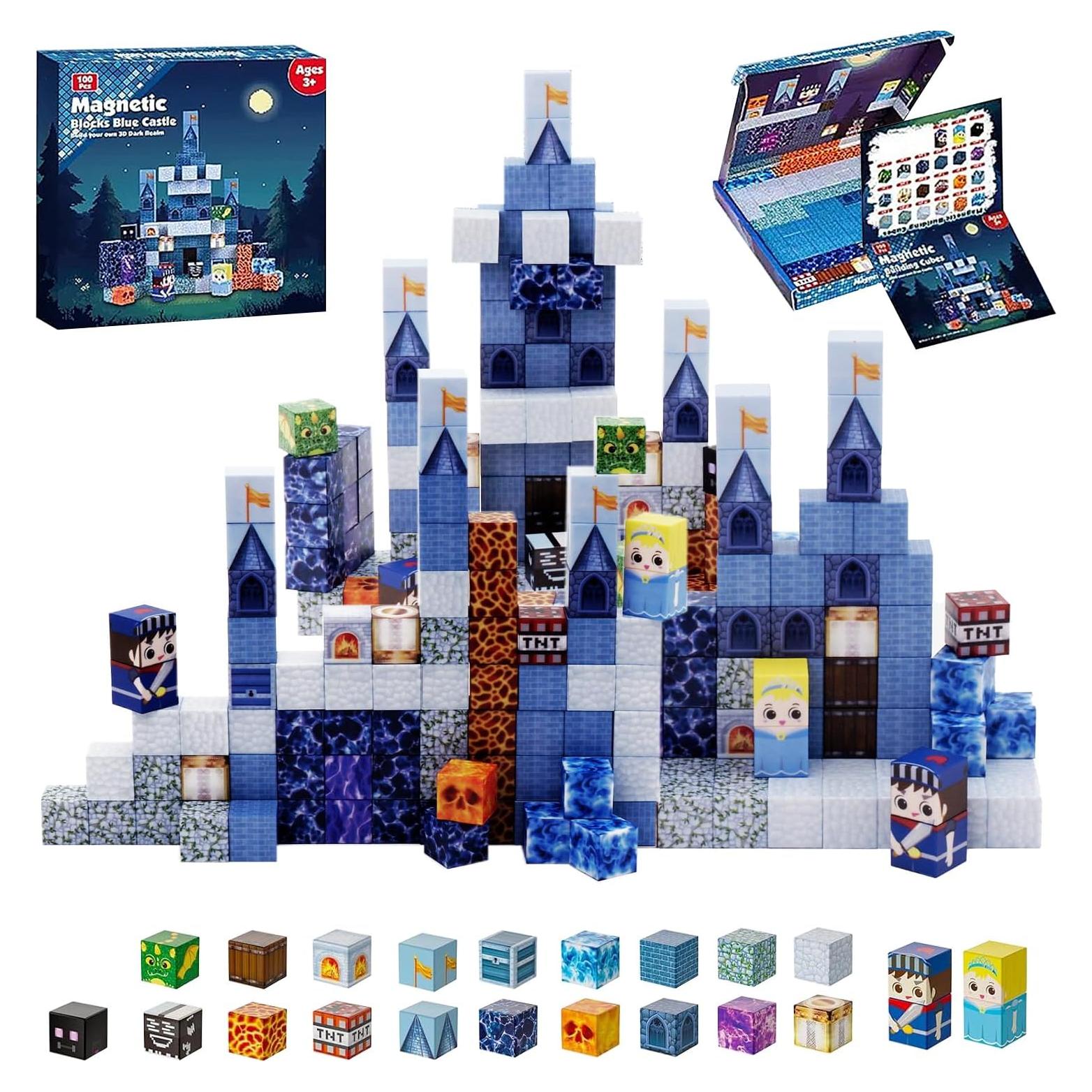 Bloques Magnéticos de Construcción Lolomi 100PCS Juguete STEM