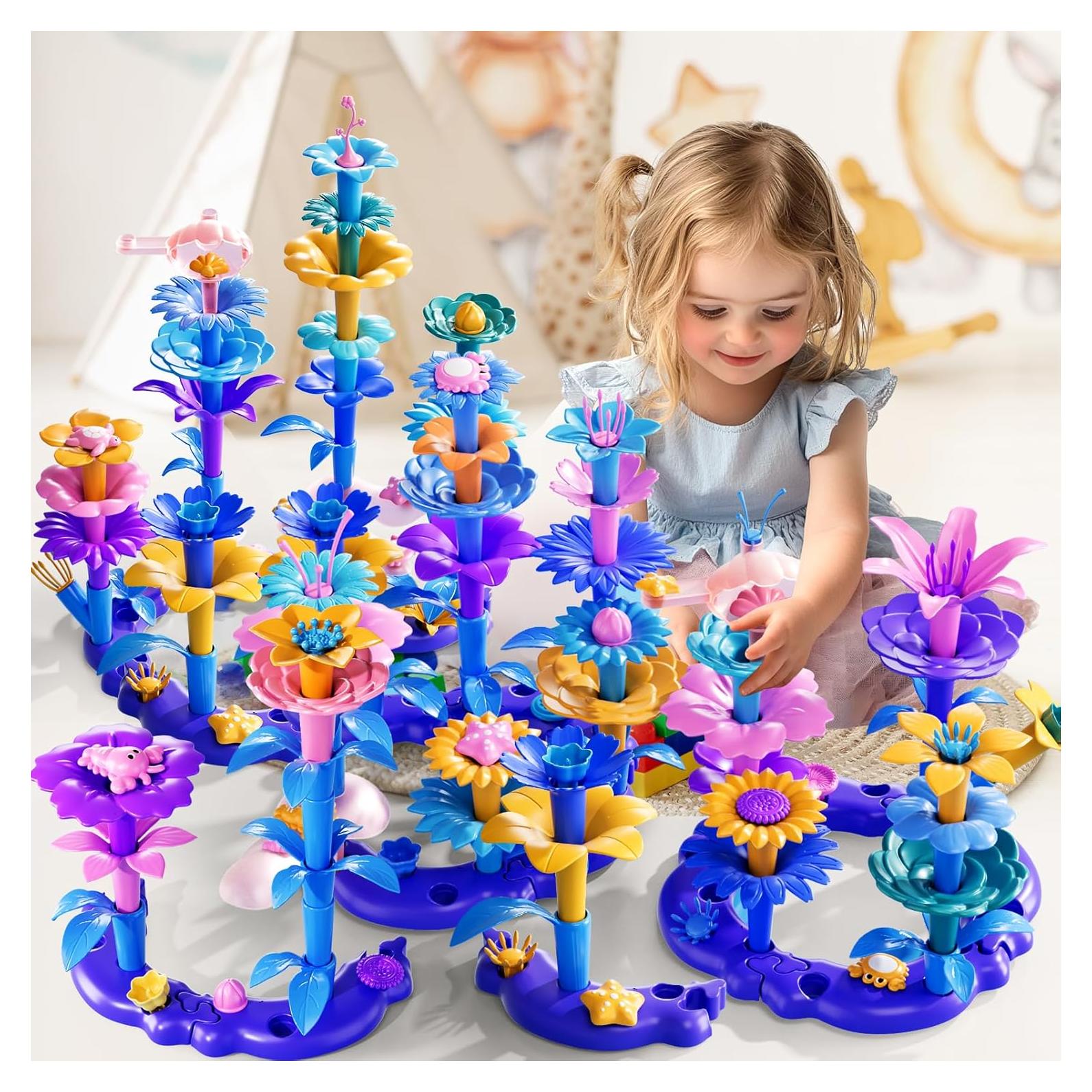 Set de Juguetes de Construcción de Jardín de Flores LILYBUDS 97 Piezas