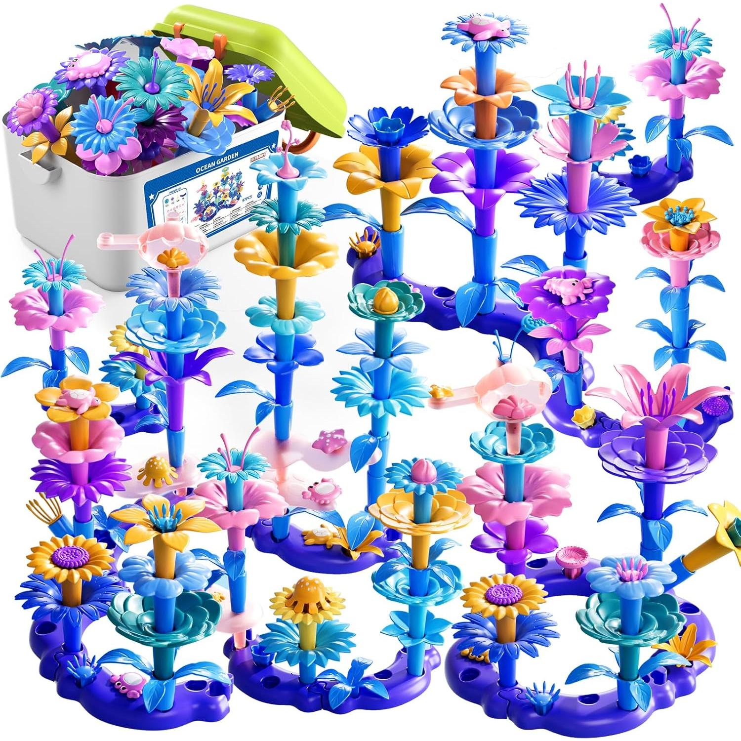 Set de Juguetes de Construcción de Jardín de Flores LILYBUDS 97 Piezas