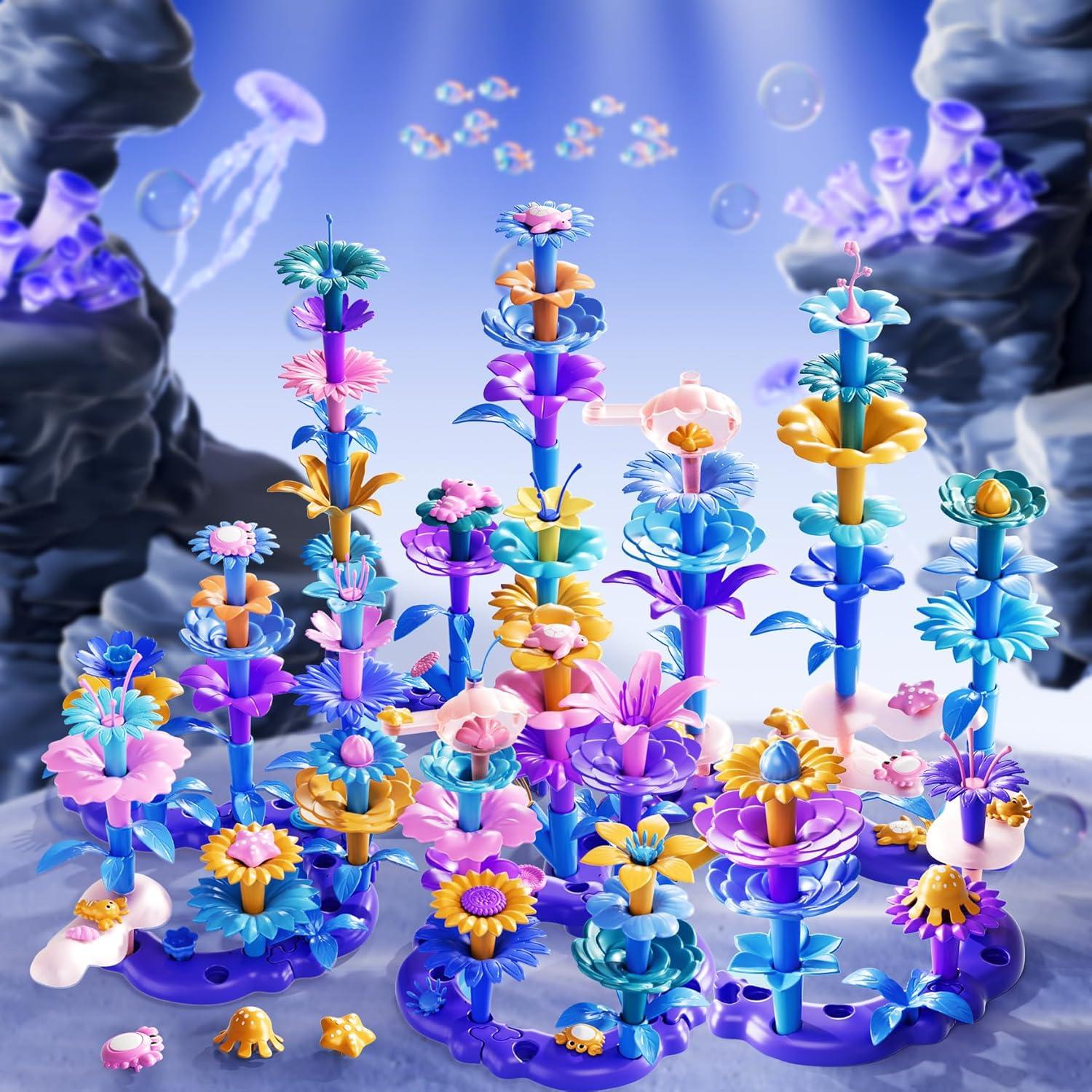 Set de Juguetes de Construcción de Jardín de Flores LILYBUDS 97 Piezas