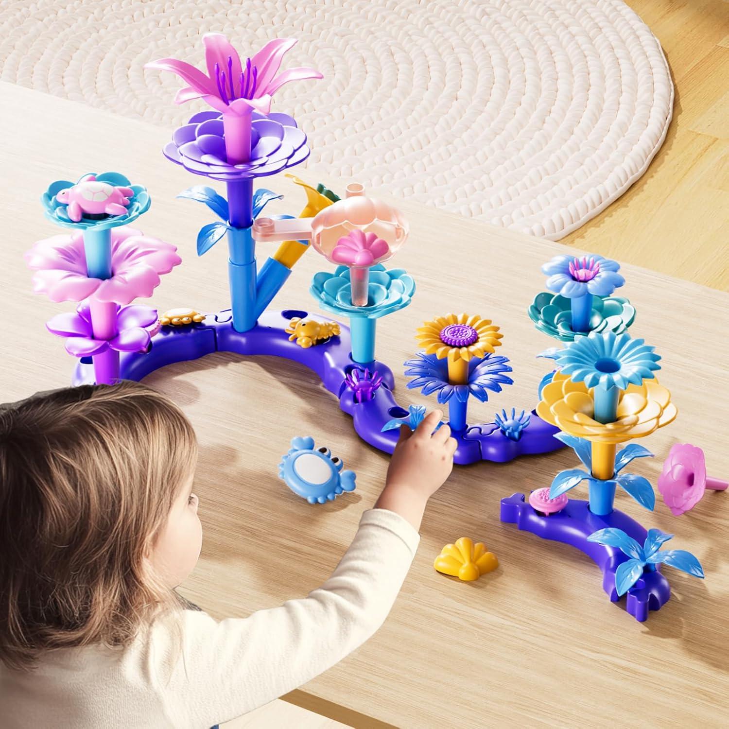 Set de Juguetes de Construcción de Jardín de Flores LILYBUDS 97 Piezas