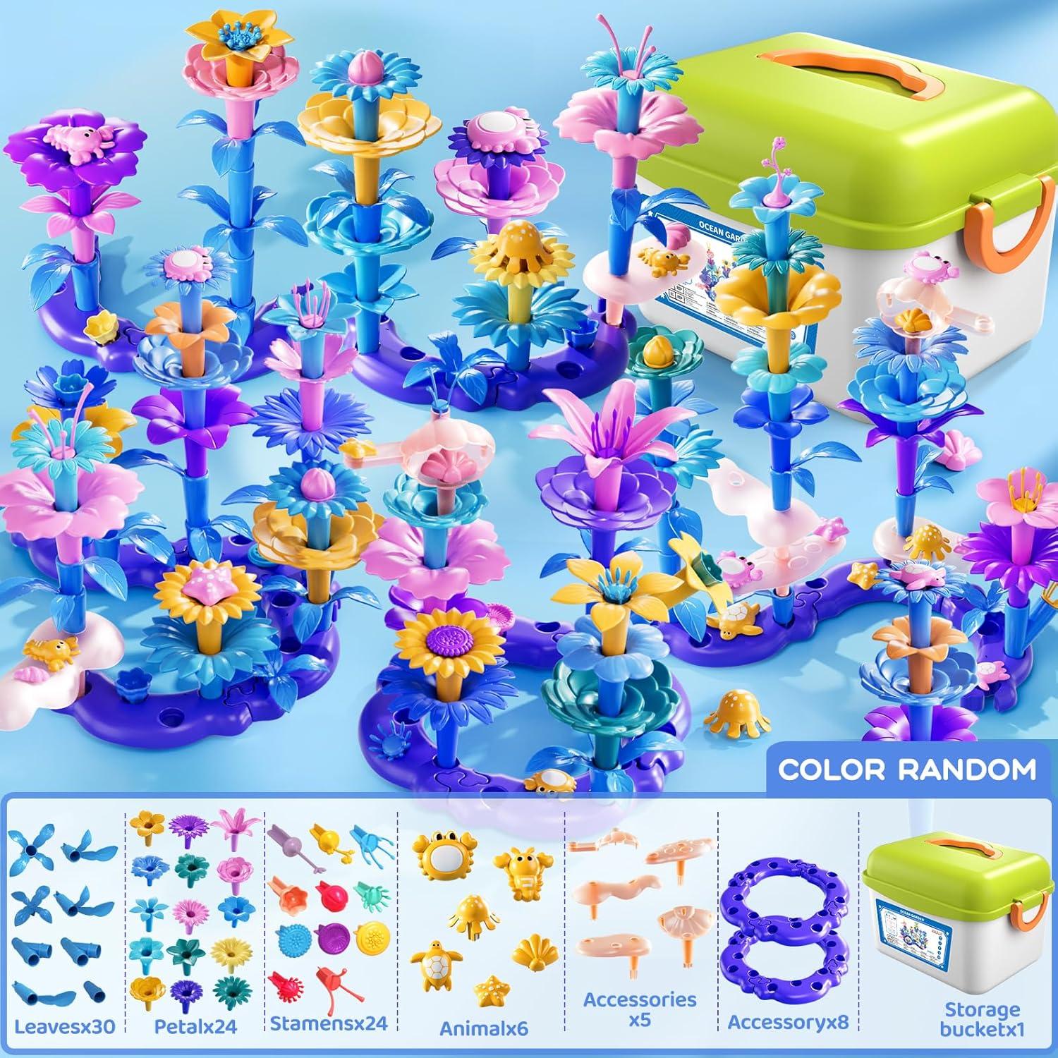 Set de Juguetes de Construcción de Jardín de Flores LILYBUDS 97 Piezas