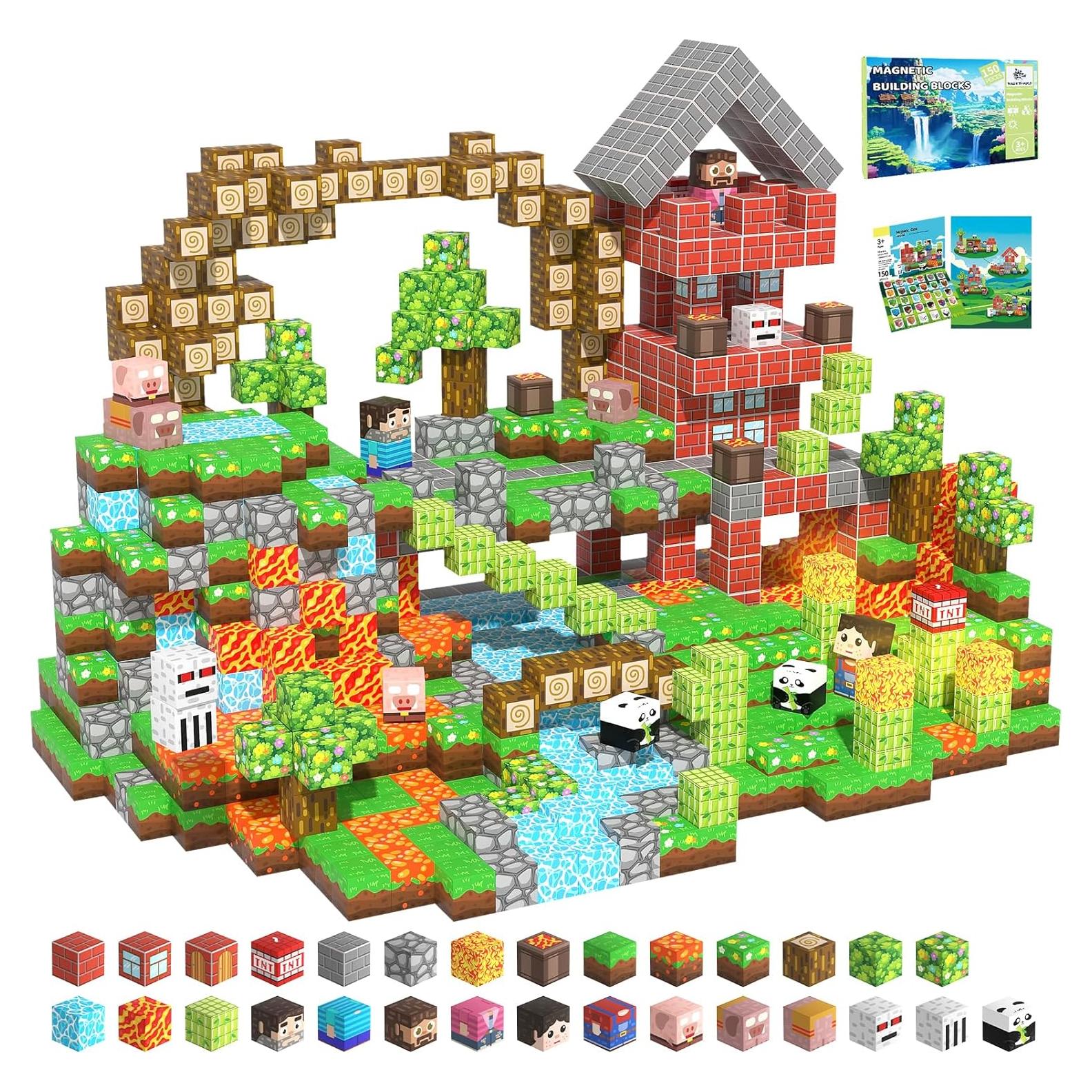 Bloques Magnéticos Iluminados 150PCS SSAWER para Niños 3+