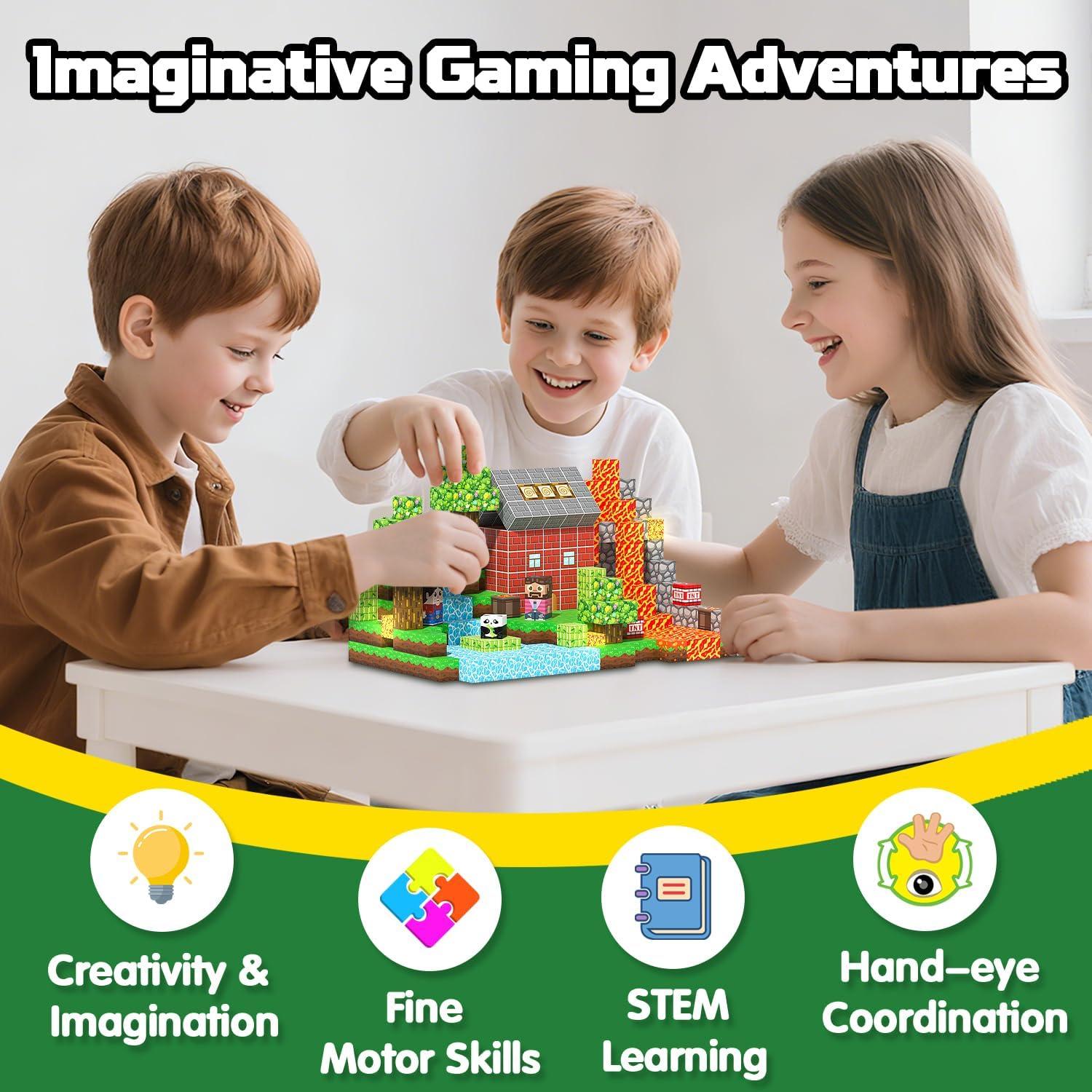 Bloques Magnéticos Iluminados 150PCS SSAWER para Niños 3+