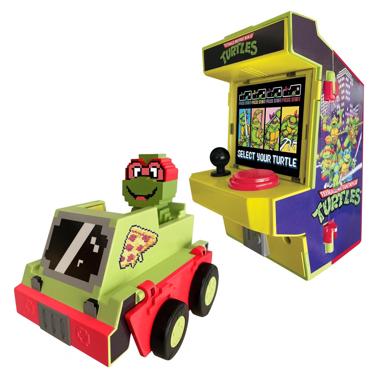 Cabina de Arcade 2-en-1 TMNT Raphael con Luces y Sonidos