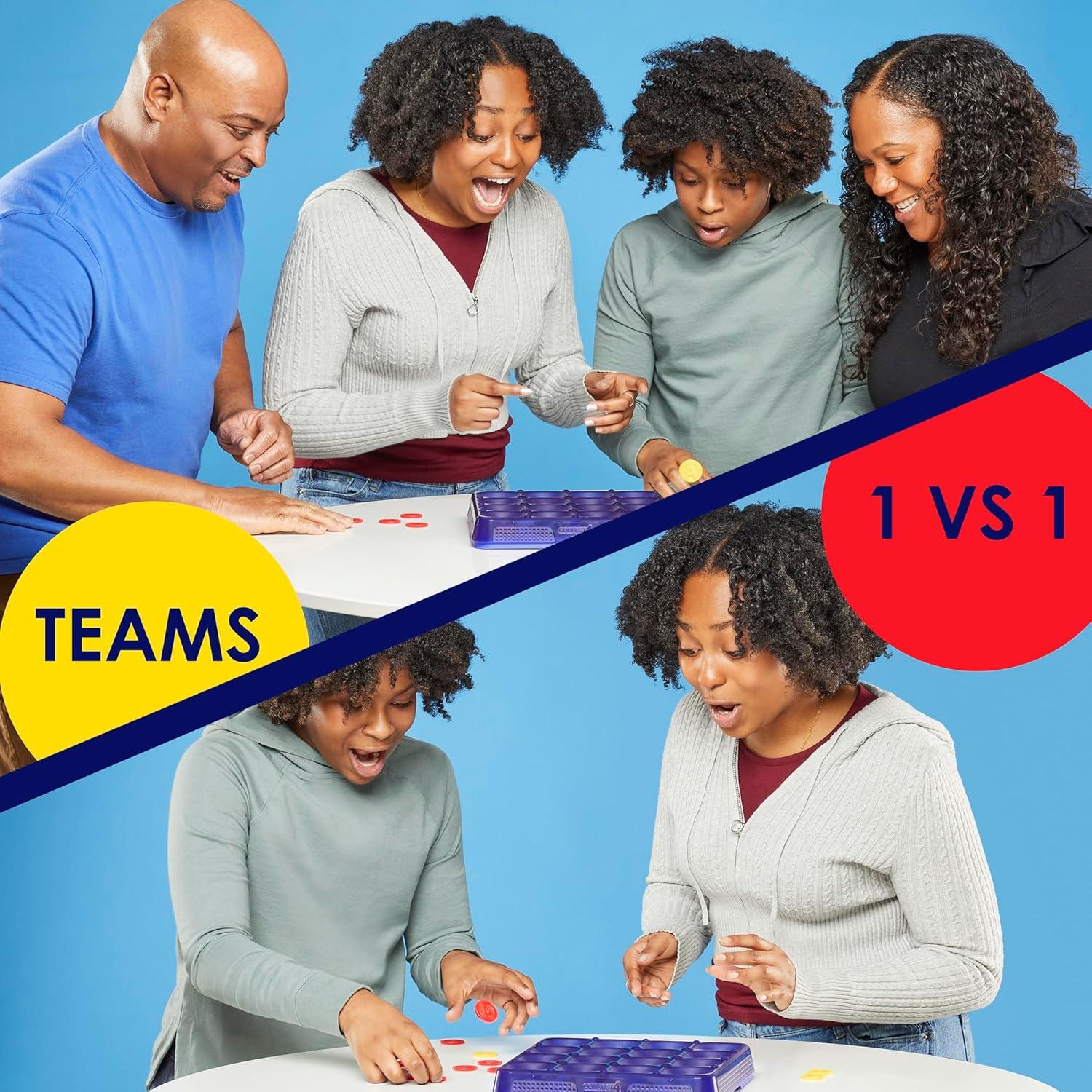 Juego Conecta 4 Frenzy Hasbro - 2 a 6 Jugadores, 10 Minutos