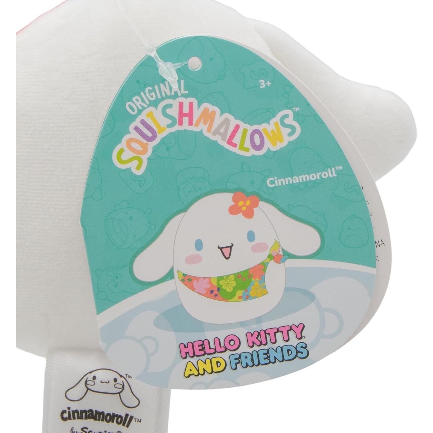 Squishmallows Clip-On Hello Kitty Cinnamoroll 8.9 cm