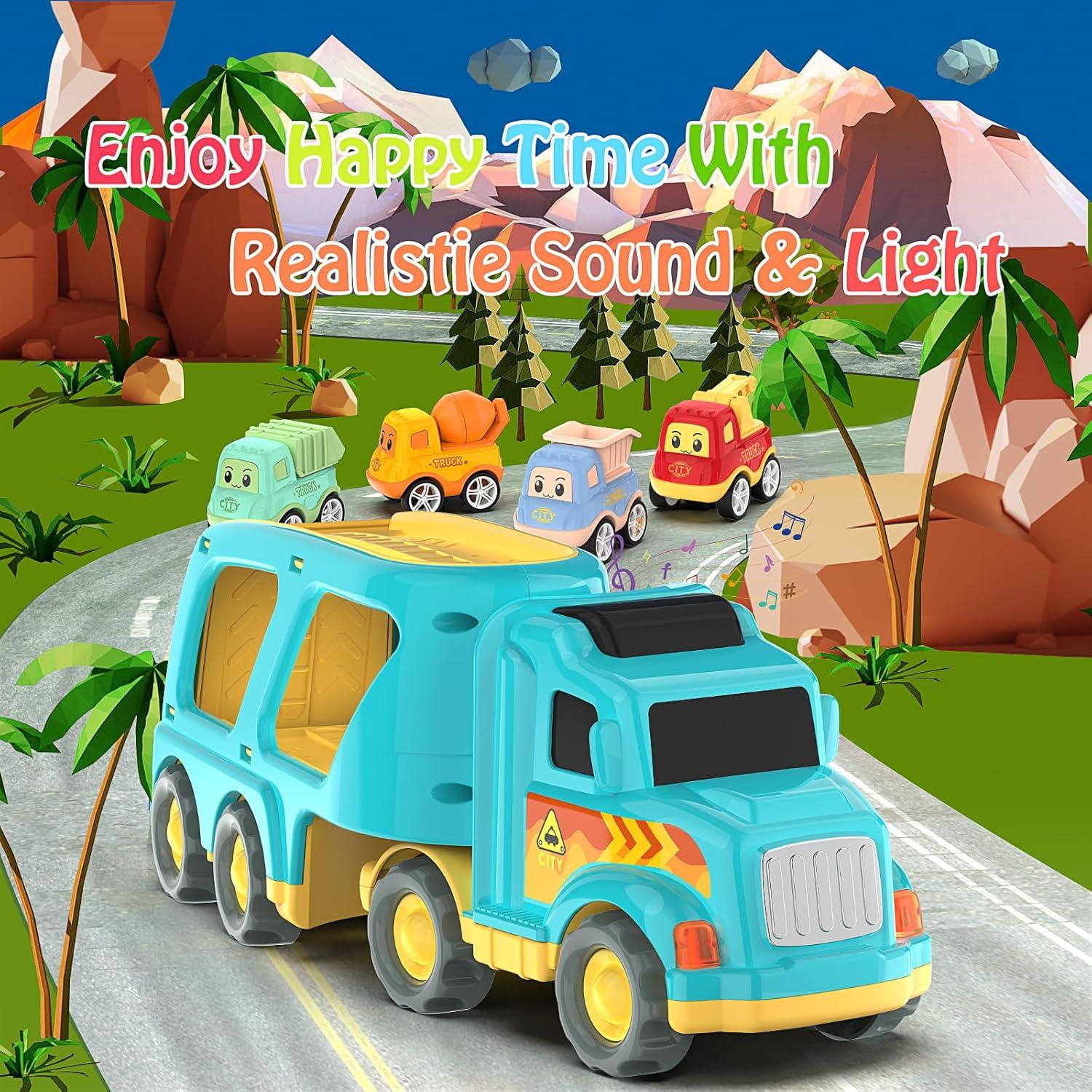 Camión de Juguete Veslier 5 en 1 con Sonidos y Luces