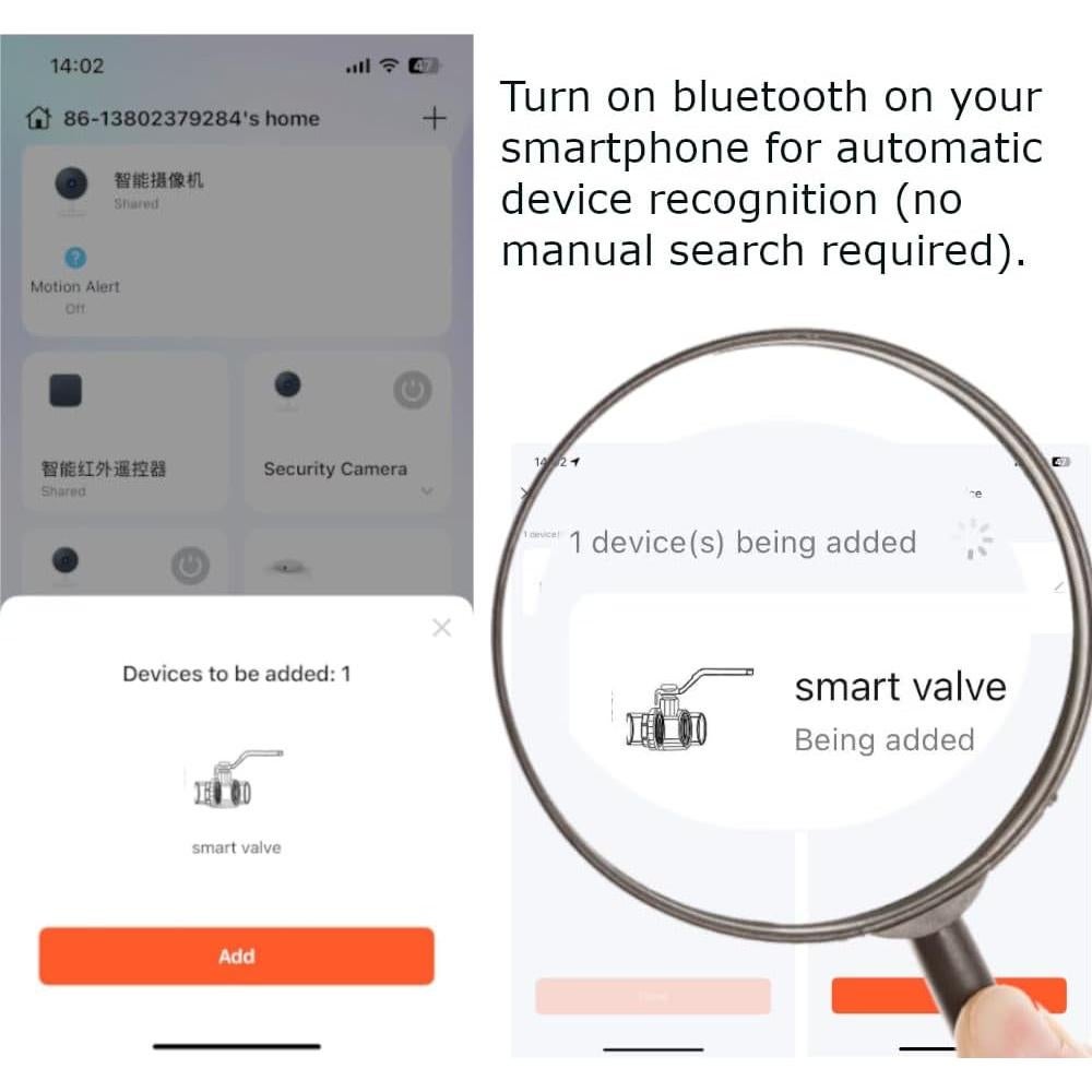 Válvula de Bola Inteligente JYVY POWER 1" WiFi/Bluetooth