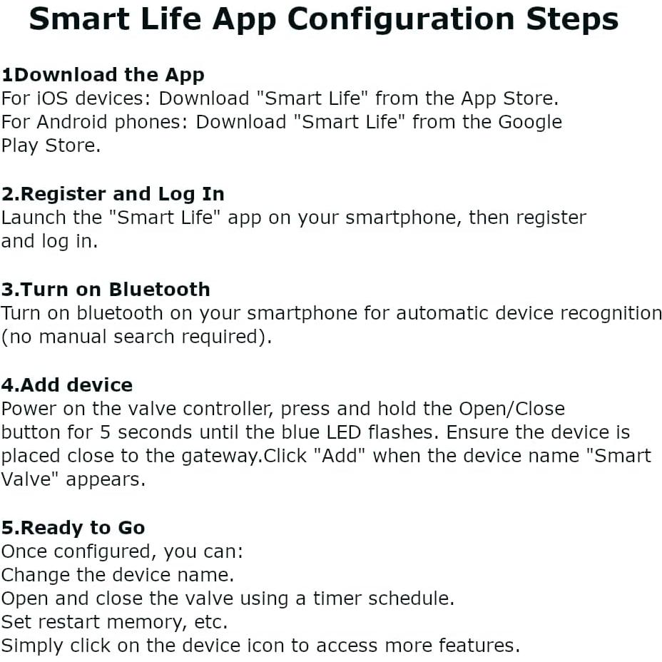 Válvula de Bola Inteligente JYVY POWER 1" WiFi/Bluetooth