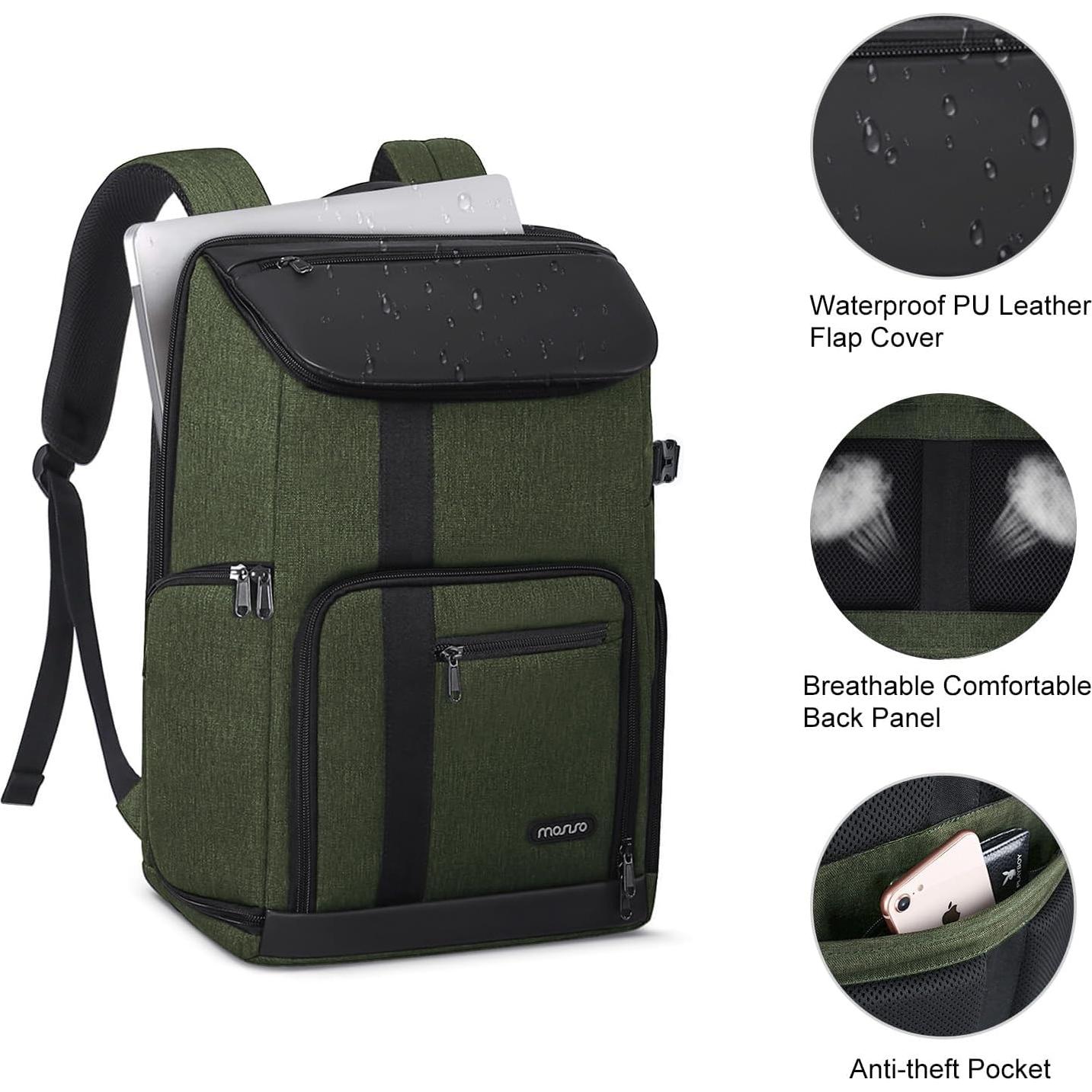 Mochila para cámara MOSISO 17.3" con compartimento para laptop