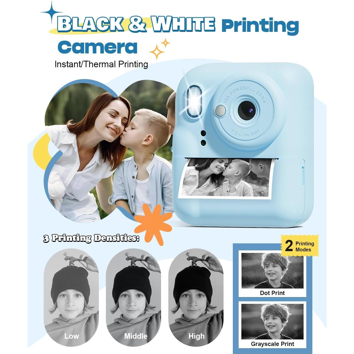 Cámara Instantánea Seckton para Niños 48MP Azul