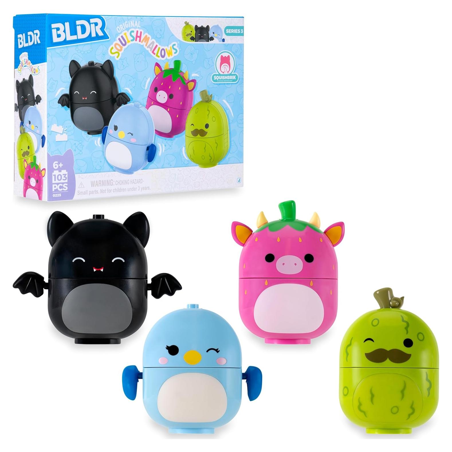 Figura Construible BLDR Squishmallows - 4 Piezas 5.08 cm