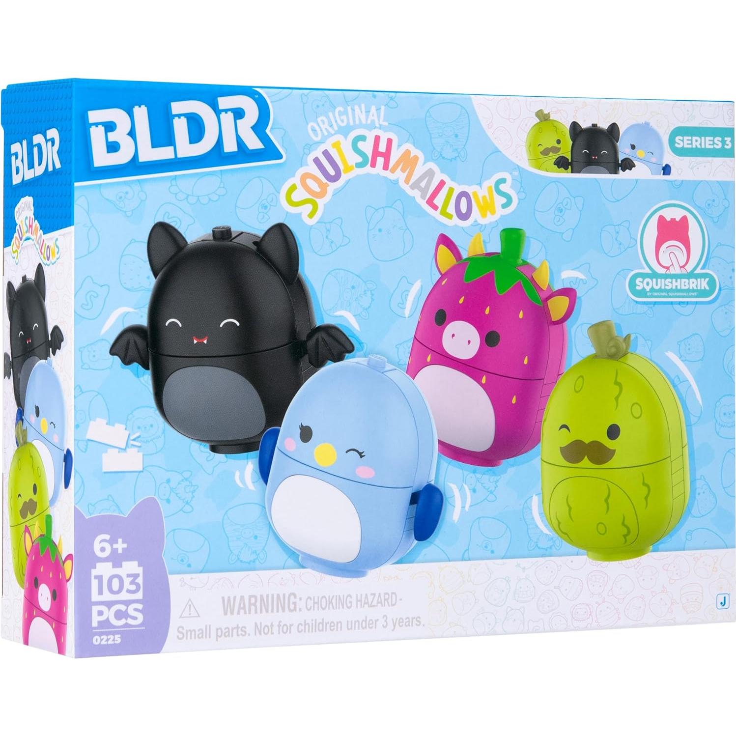 Figura Construible BLDR Squishmallows - 4 Piezas 5.08 cm