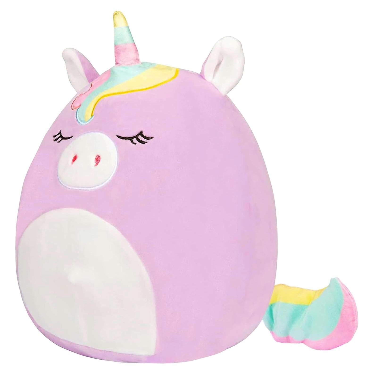 Squishmallows 41 cm Sylvia Unicornio Morado - Peluche Suave