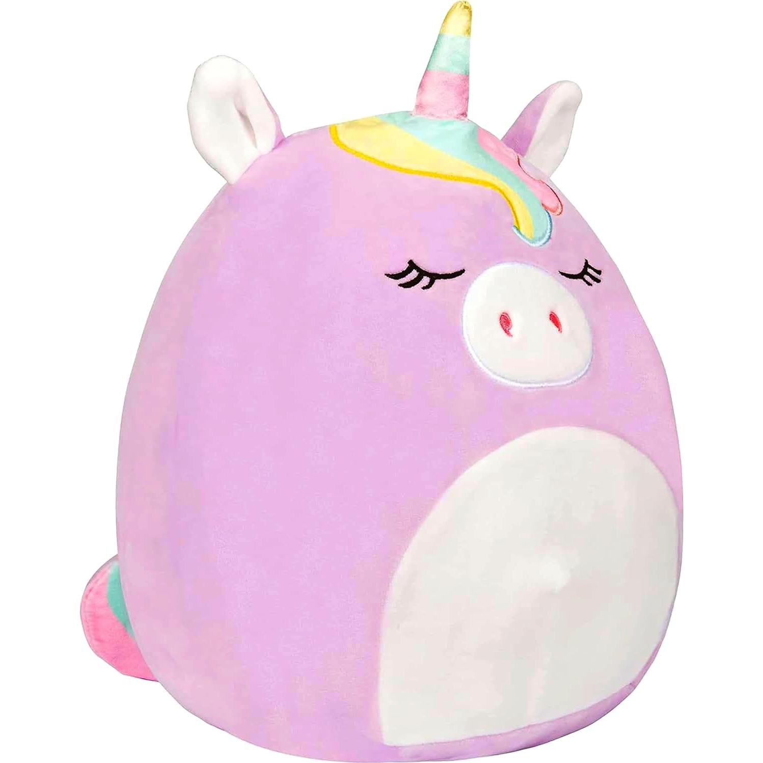 Squishmallows 41 cm Sylvia Unicornio Morado - Peluche Suave