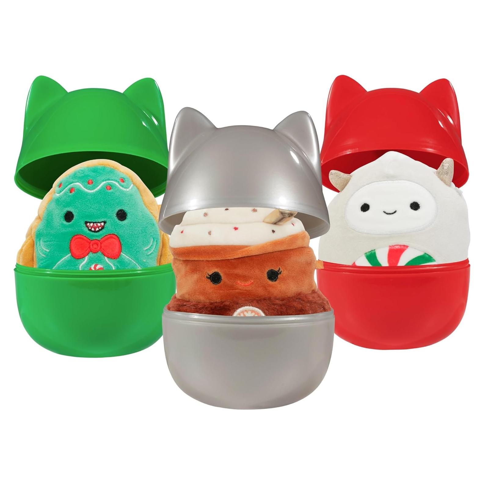 Cápsulas de Misterio Squishmallows Jazwares - 3 Mini Peluches 10 cm
