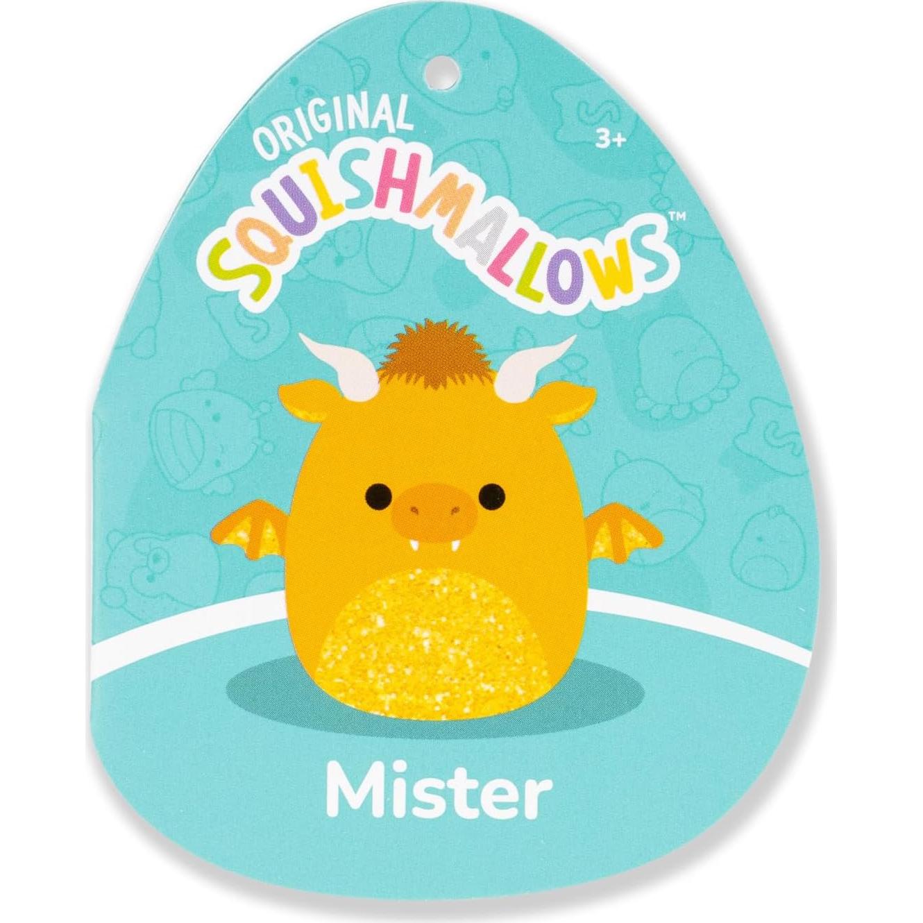 Peluche Jumbo Squishmallows 60cm Mister El Dragón Dorado