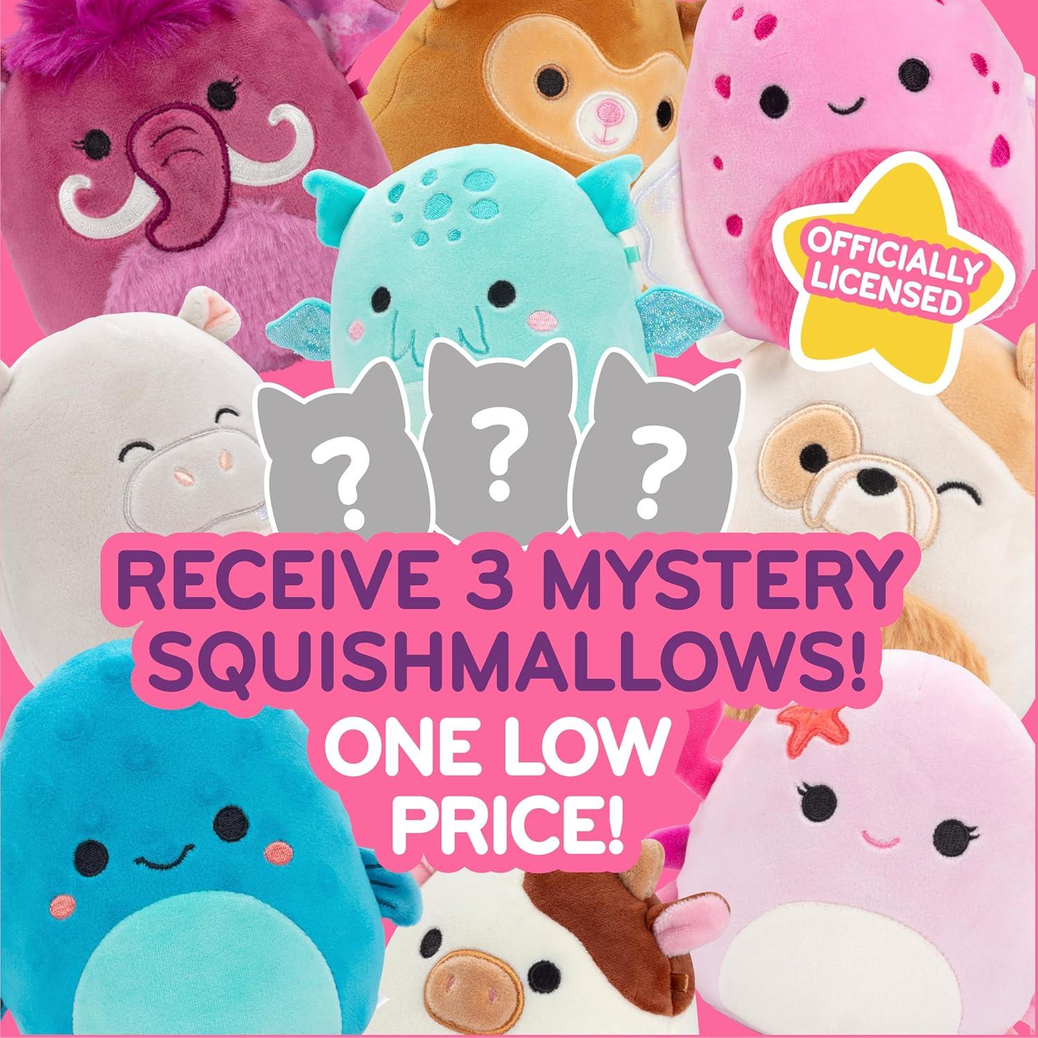 Set de 3 Mini Squishmallows Jazwares 12.7 cm - Peluches Suaves
