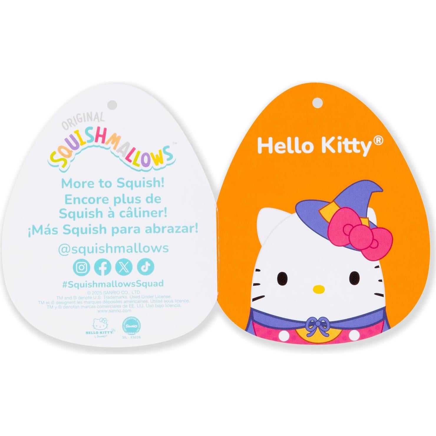 Squishmallows Hello Kitty Halloween 2025 30cm Jazwares Plush