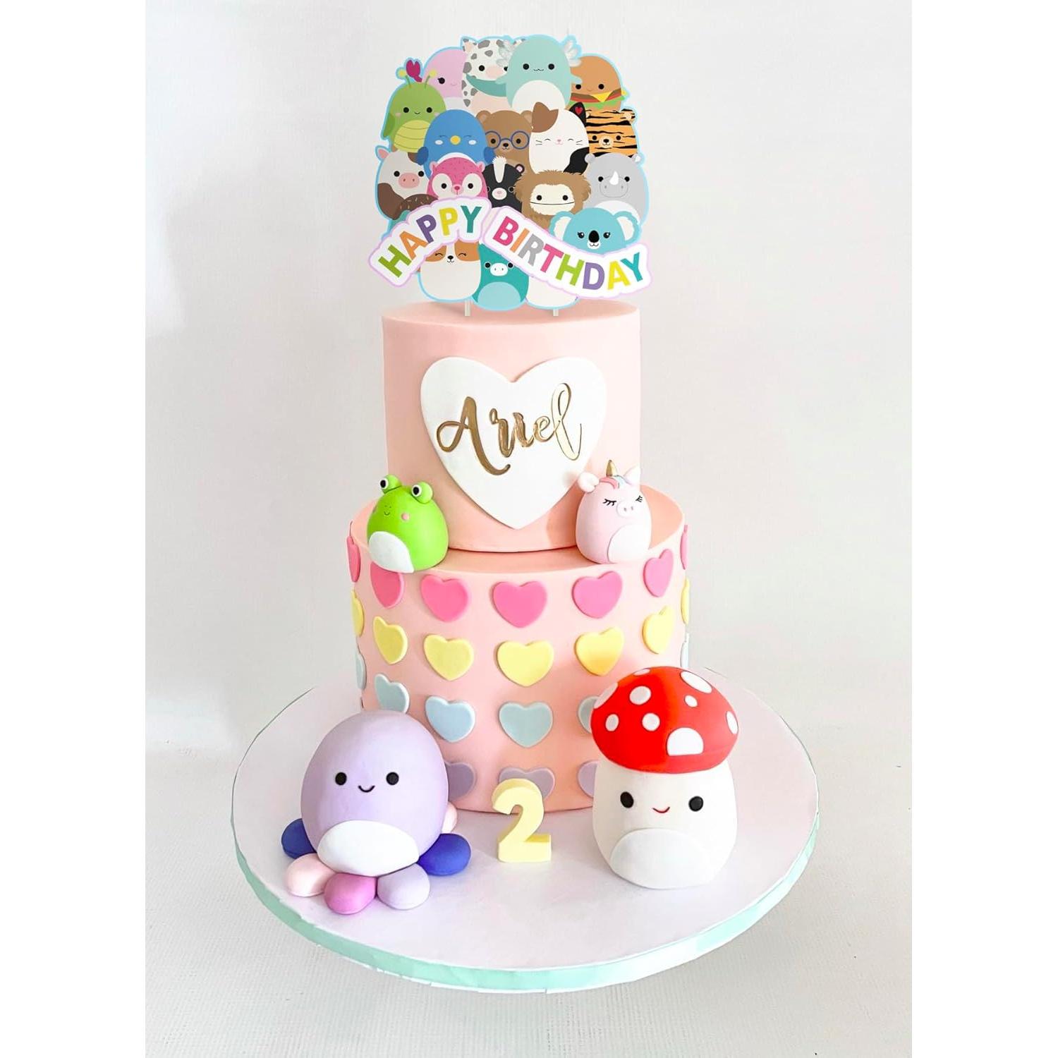 Adorno de Pastel Squishmellow Ecológico 17.78x24.13cm