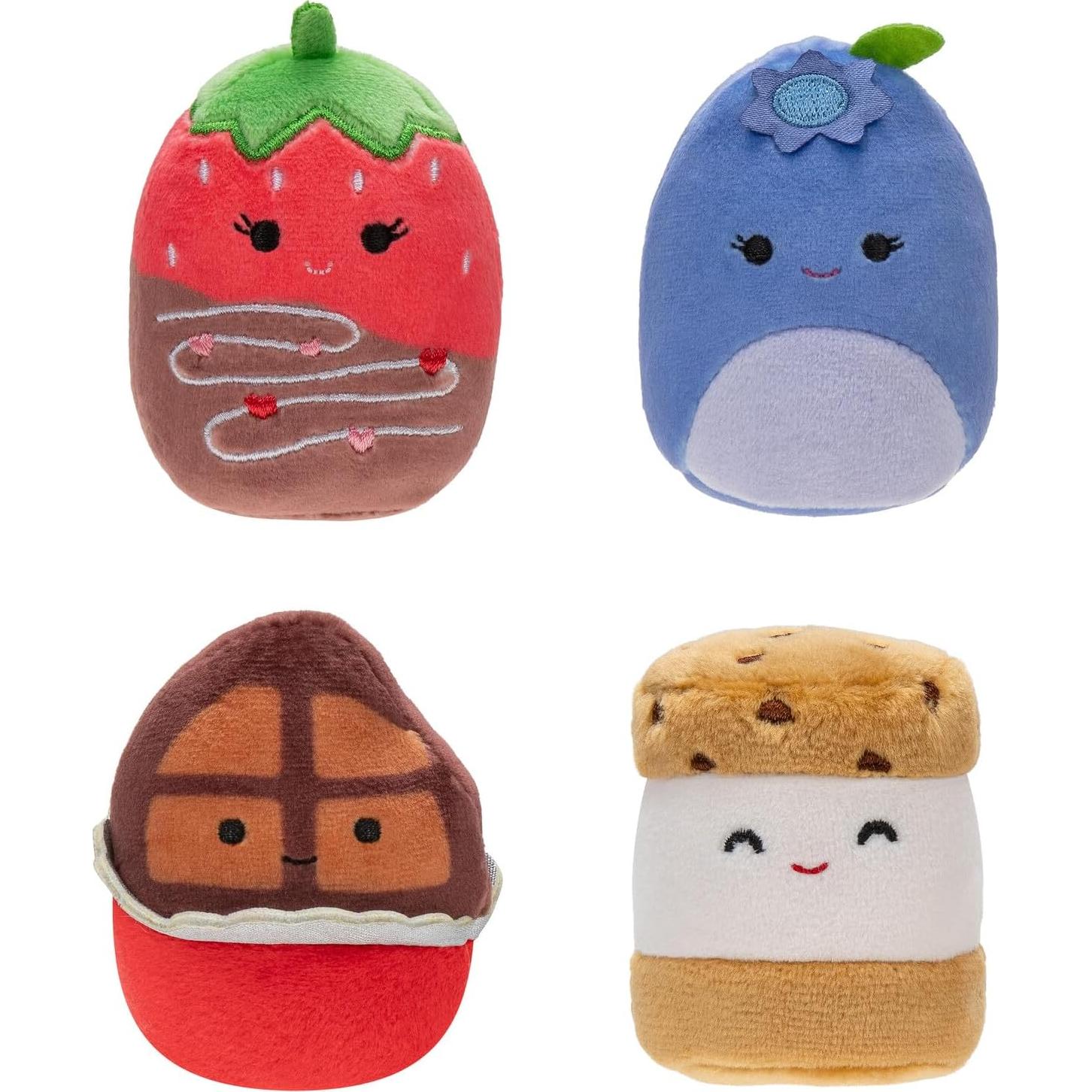 Paquete de Accesorios Squishville Jazwares - 4 Squishmallows 2"