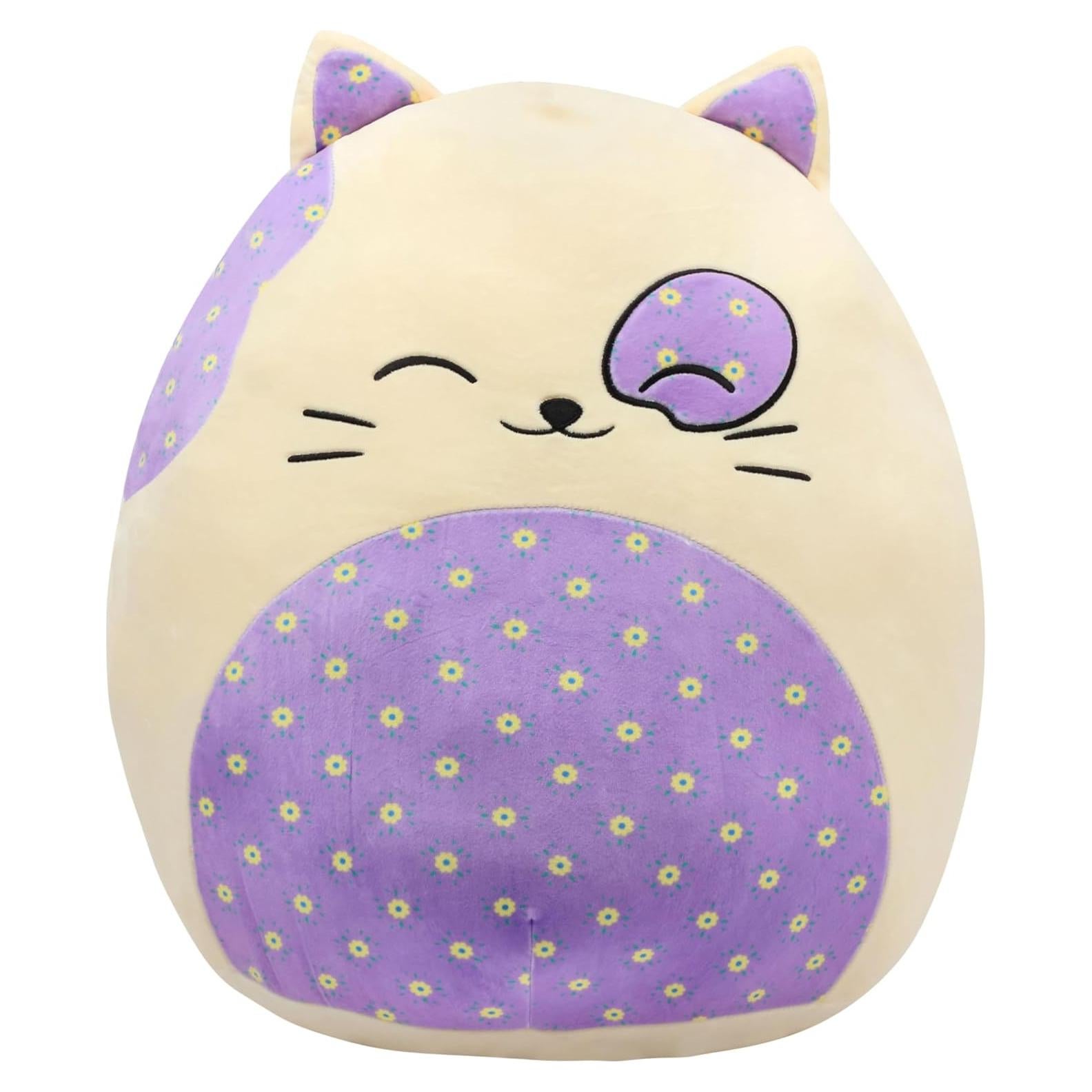 Almohada de Felpa Gigante Gatito Mushymallow 50.8 cm Floral