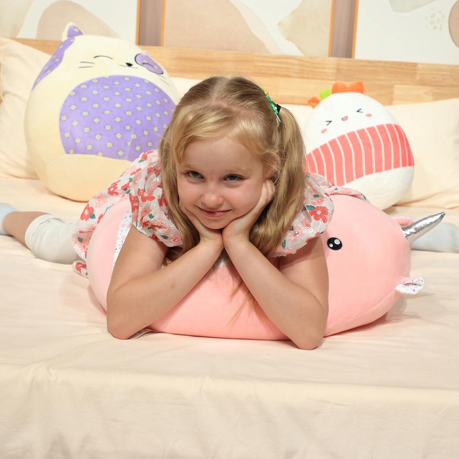 Almohada de Felpa Gigante Gatito Mushymallow 50.8 cm Floral