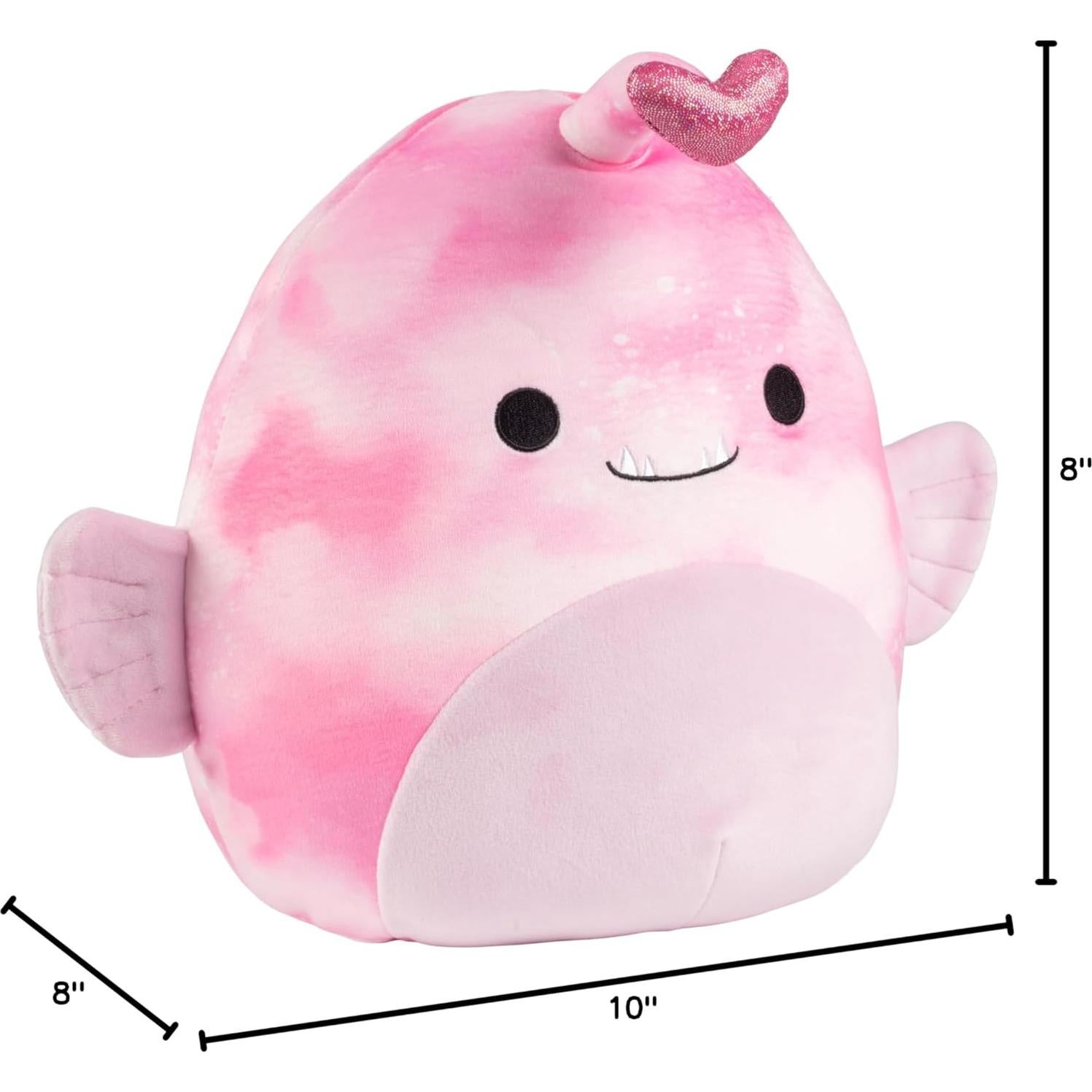 Squishmallows Sy Pez Cazador Rosa 25.4 cm Juguete de Peluche