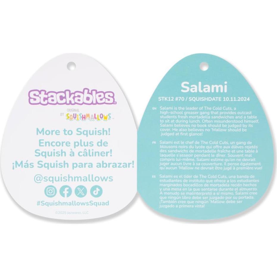 Peluche Squishmallows Salami Dragón Rojo 30.48cm Oficial