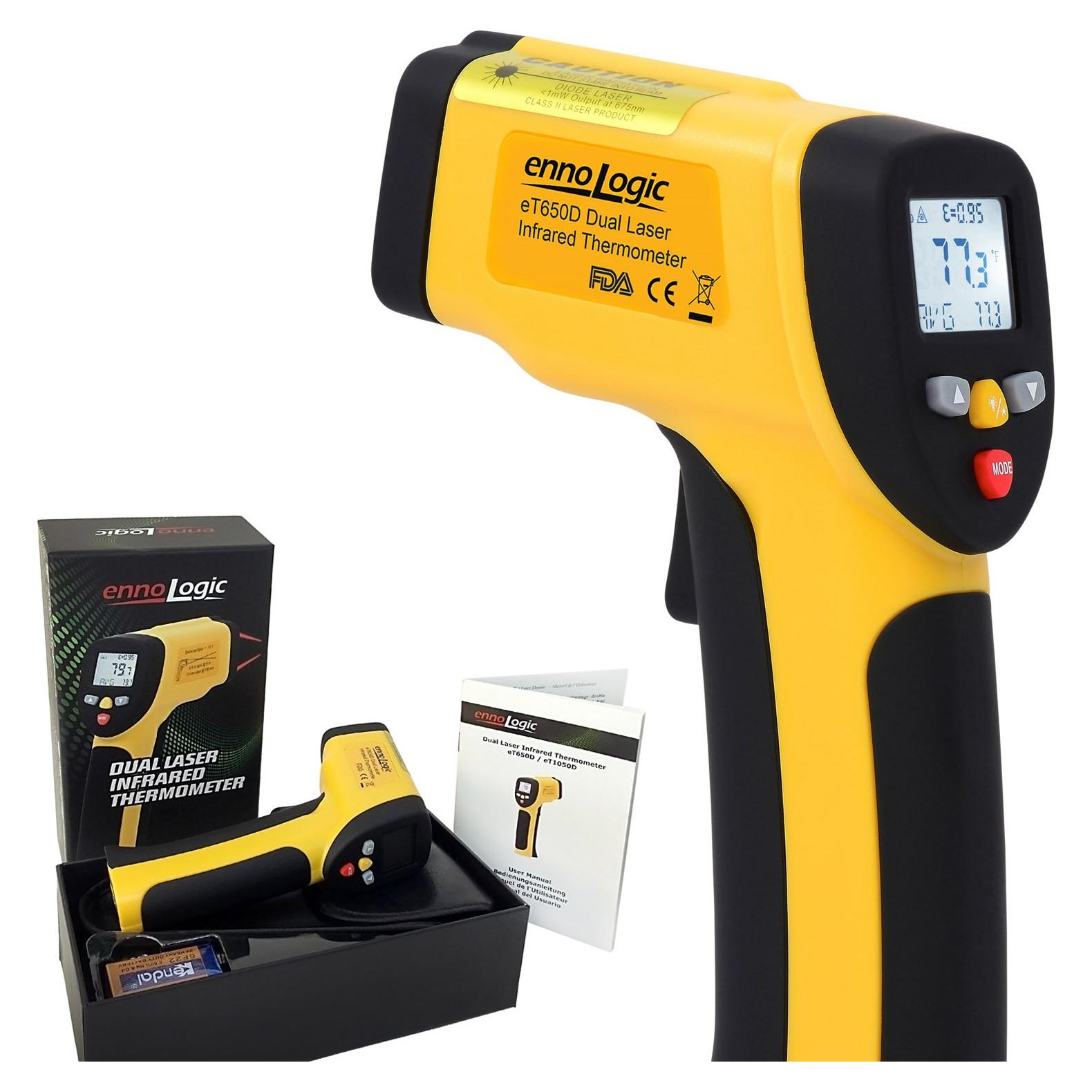Termómetro Infrarrojo No Contacto ennoLogic eT650D -50°C a 650°C