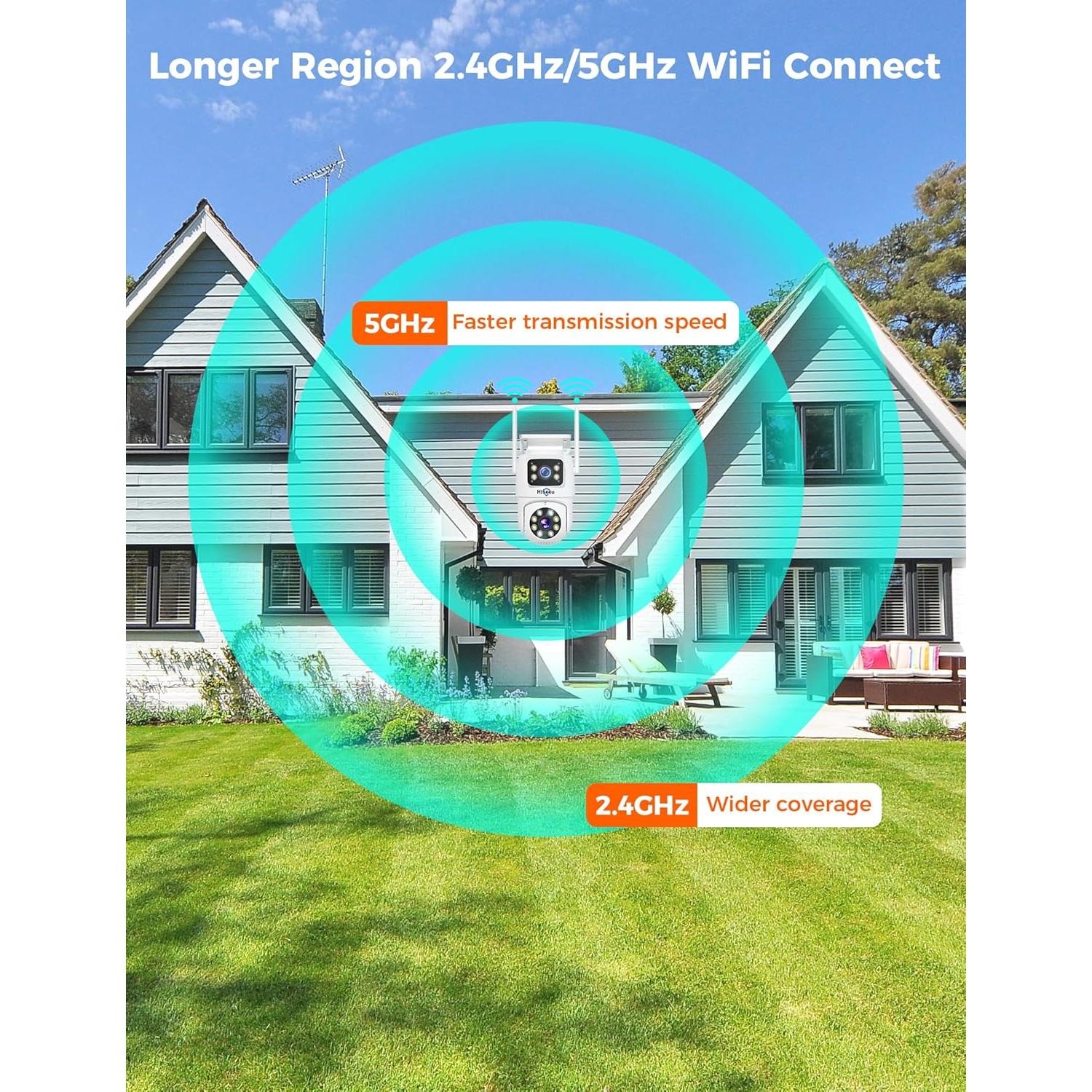 Cámara de Seguridad Inalámbrica Hiseeu TZ-HB312, 1296p, IP65