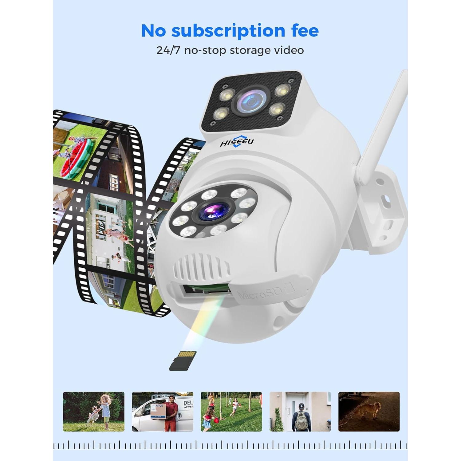 Cámara de Seguridad Inalámbrica Hiseeu TZ-HB312, 1296p, IP65