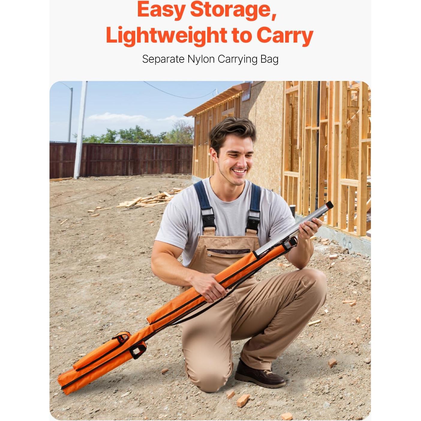 Juego de Niveles Torpedo VEVOR 4 Piezas Aluminio 10-48 cm