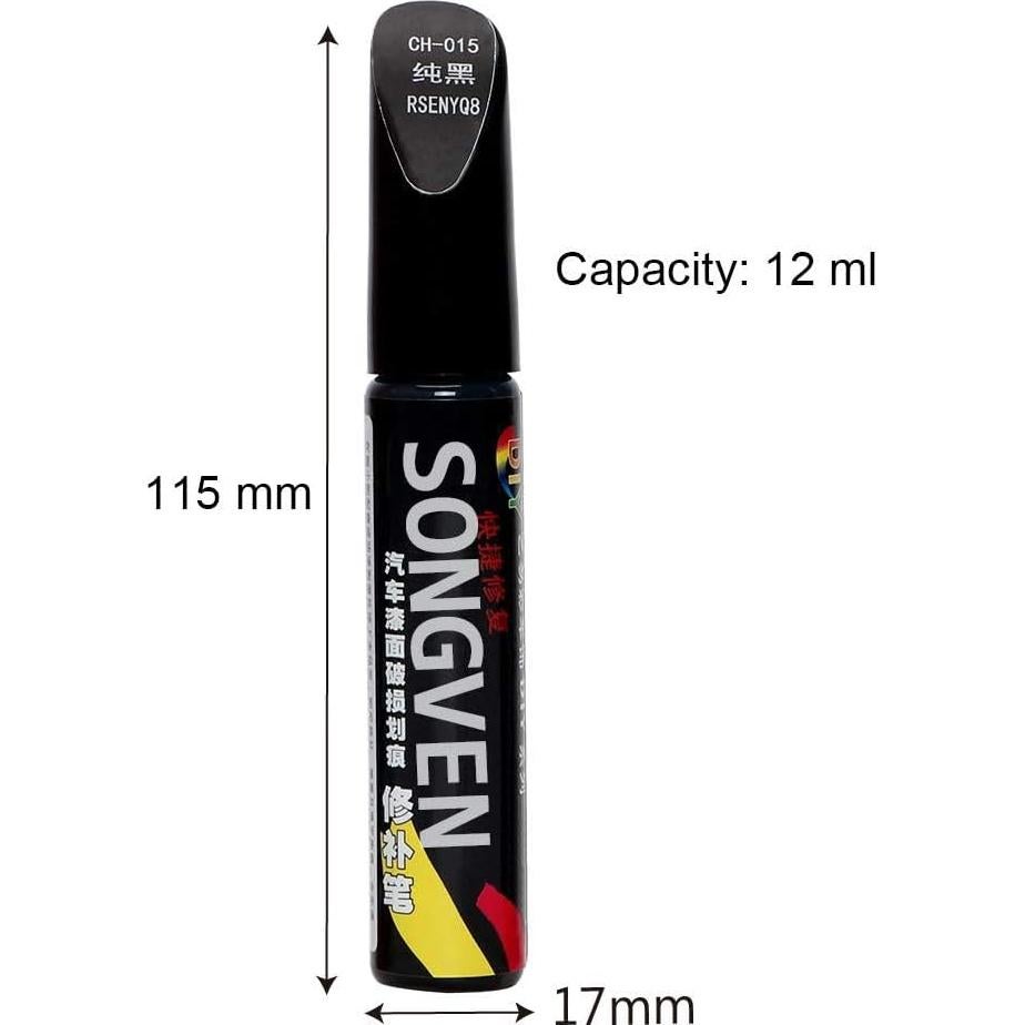 Bolígrafo Reparador de Arañazos de Coche SONGVEN 12ml Negro