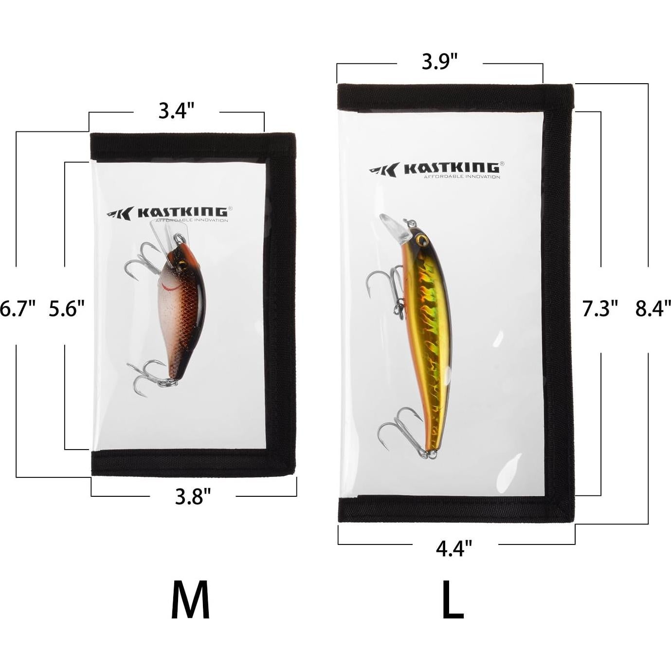 Fundas para Cebos KastKing 4 Pzas PVC Resistente al Agua