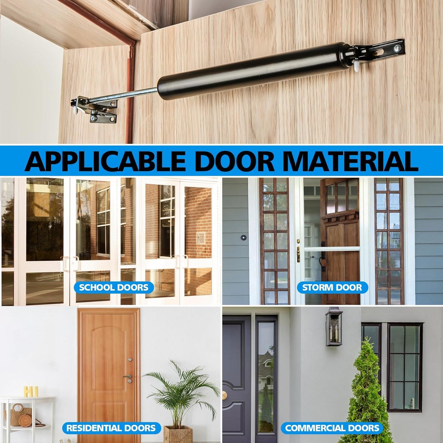 Cierre Neumático para Puertas de Pantalla MaxxGeek Negro