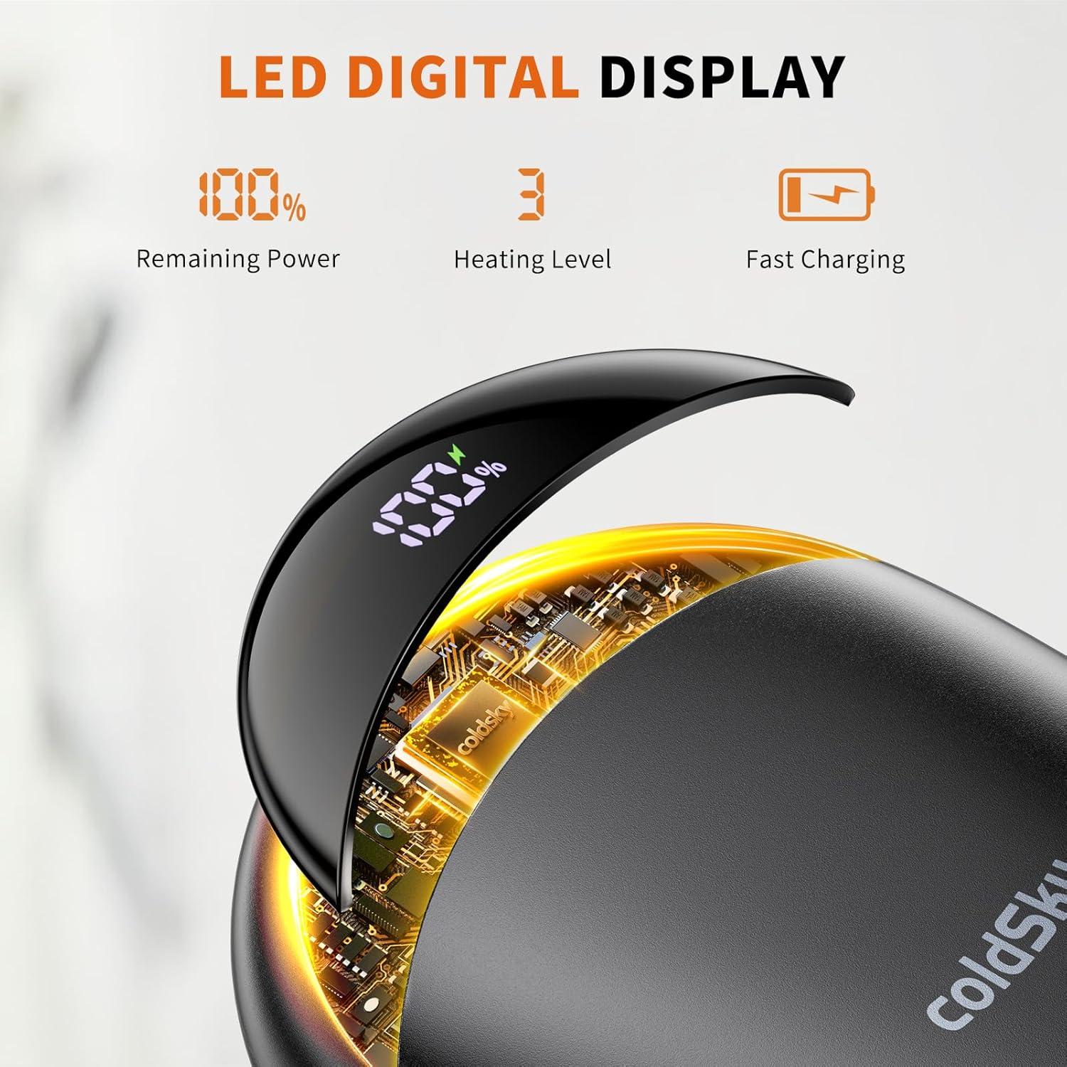 Calentadores de Manos Recargables coldSky LY116 4000mAh 2 Piezas