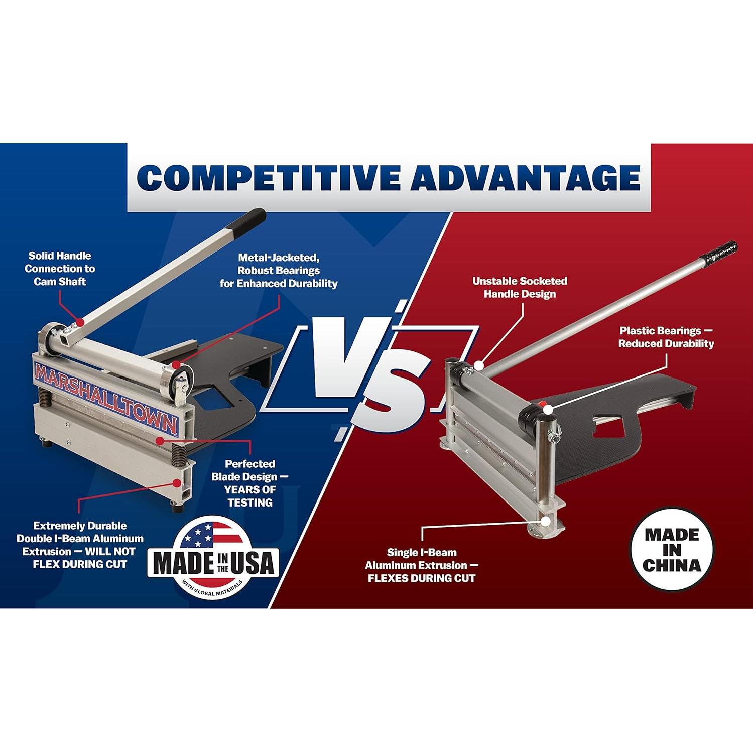 Cortadora de Pisos MARSHALLTOWN Ultra-Lite 22.86 cm - Corta Vinilo, Laminado y Madera