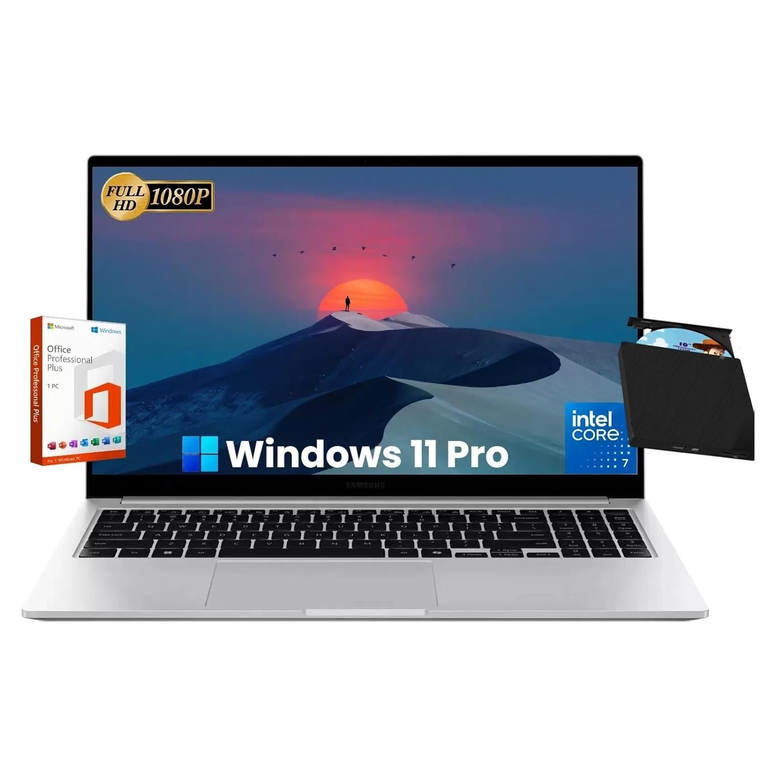 Laptop Samsung Galaxy Book4 - 15.6" FHD, Intel Core 7, 16GB RAM, 1TB SSD, Win 11 Pro